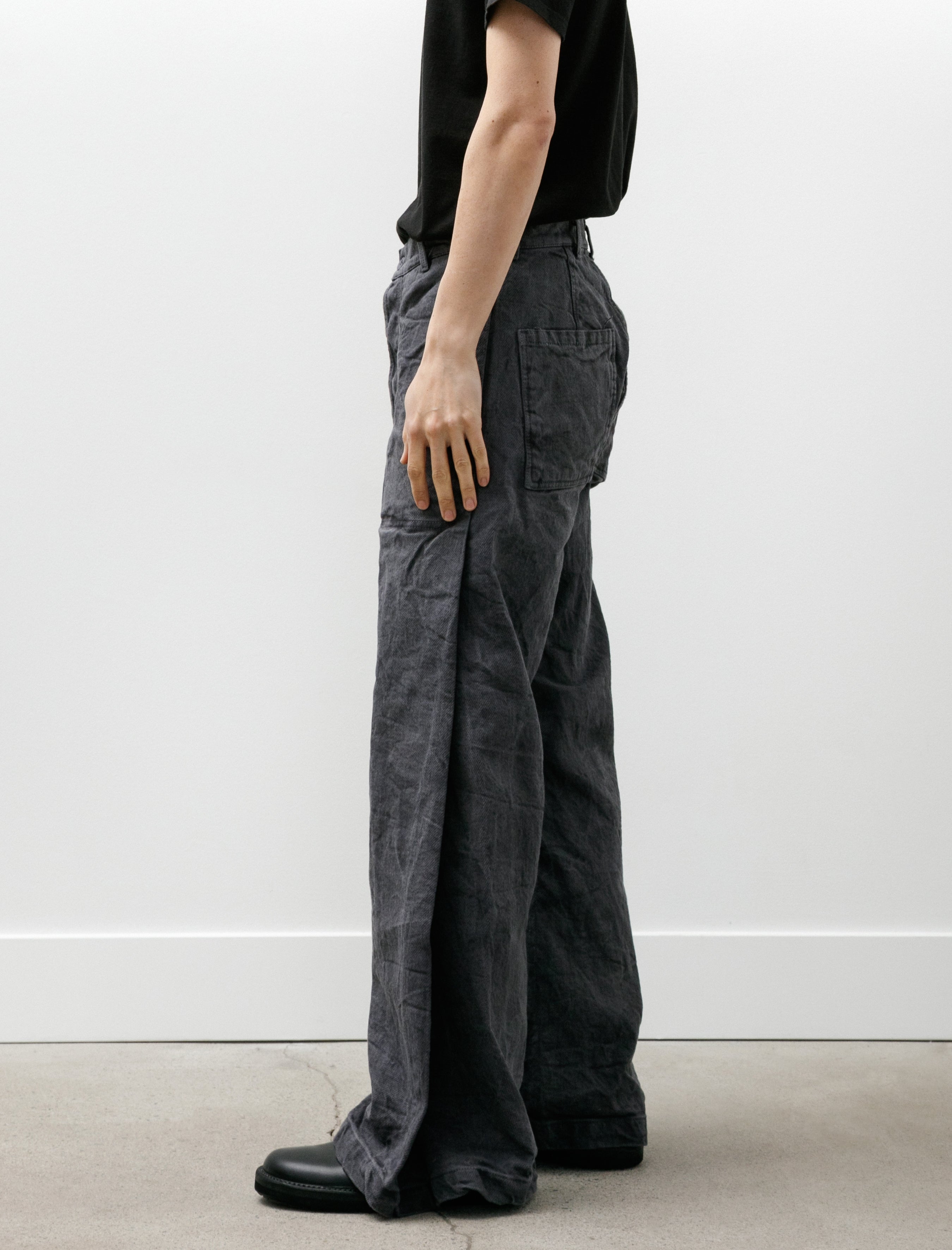 Tender 160 Pleat Cotton Bags Cotton Blackout Grey Logwood