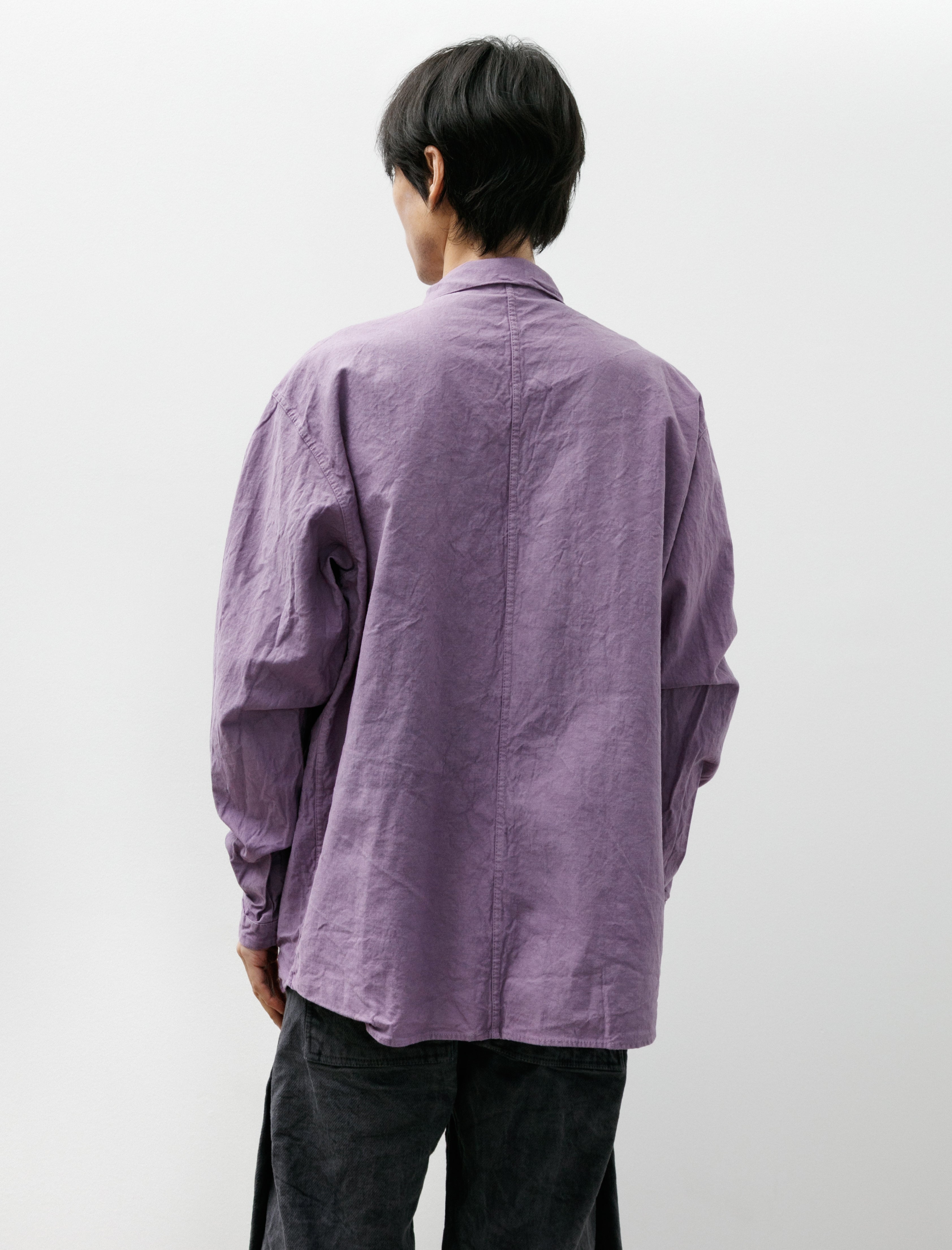 Tender 402 Two Birds Shirts Cotton Drop Cloth Purple Logwood