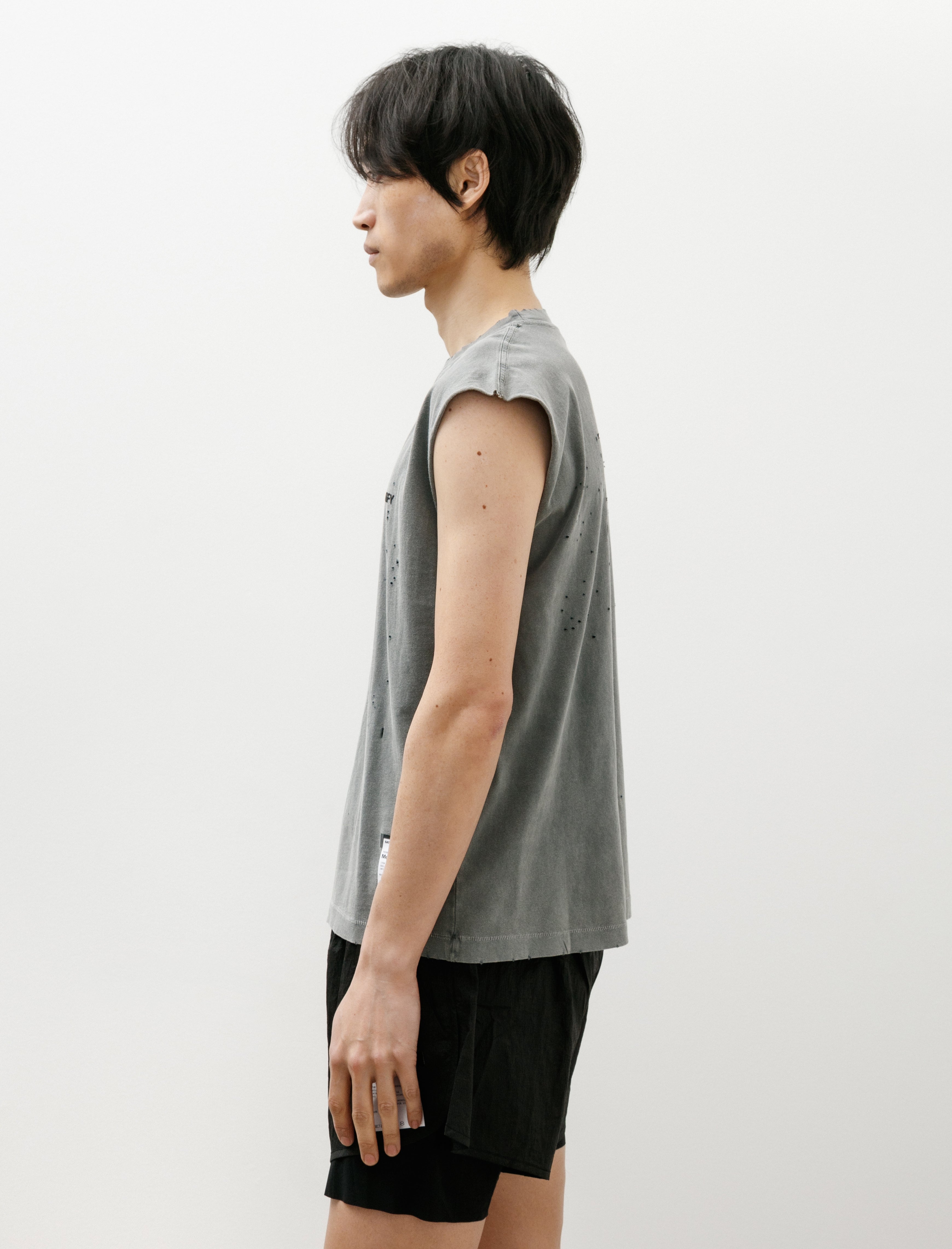 Satisfy MothTech Muscle Tee Faded Black