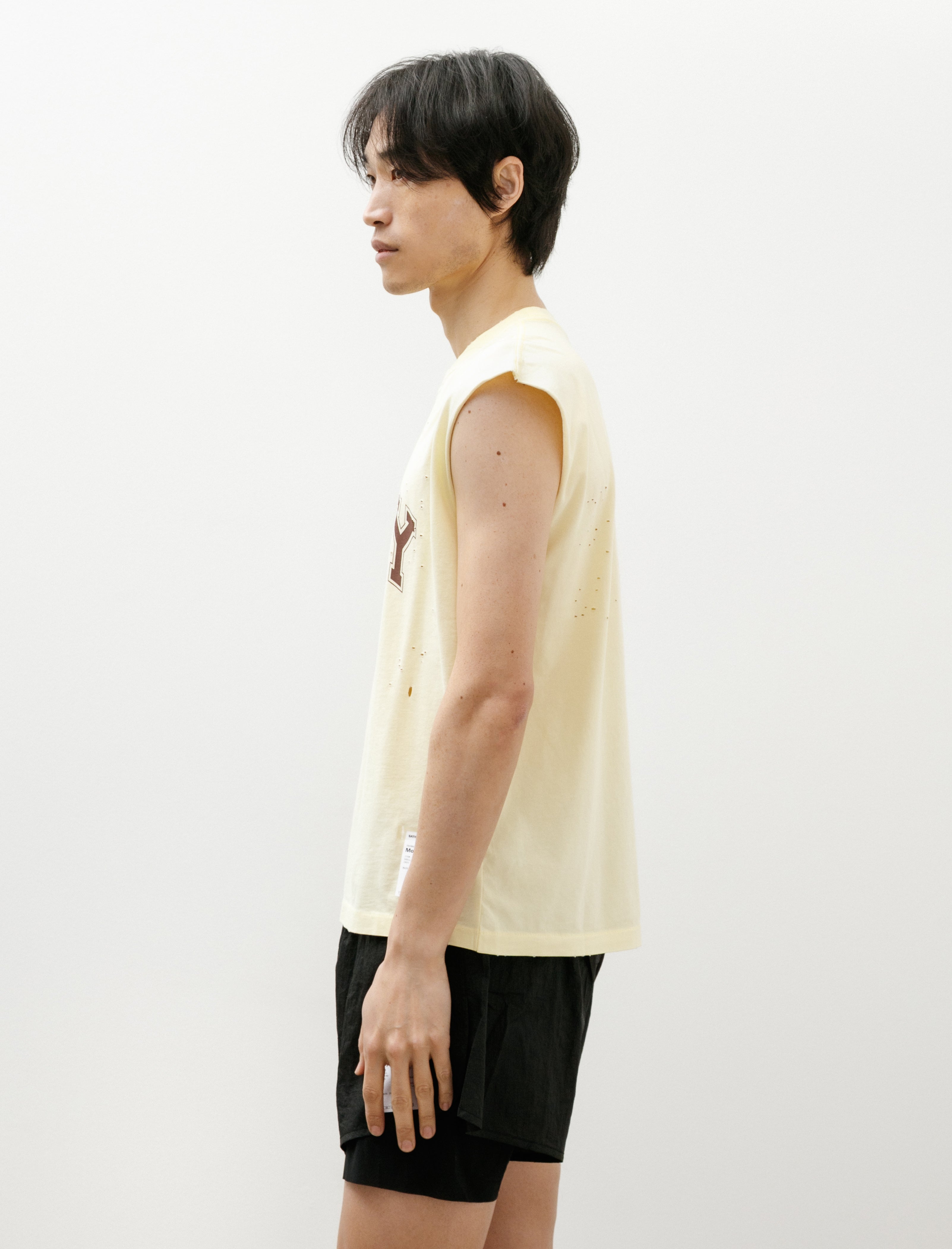Satisfy MothTech Muscle Tee Aged Transparent Yellow