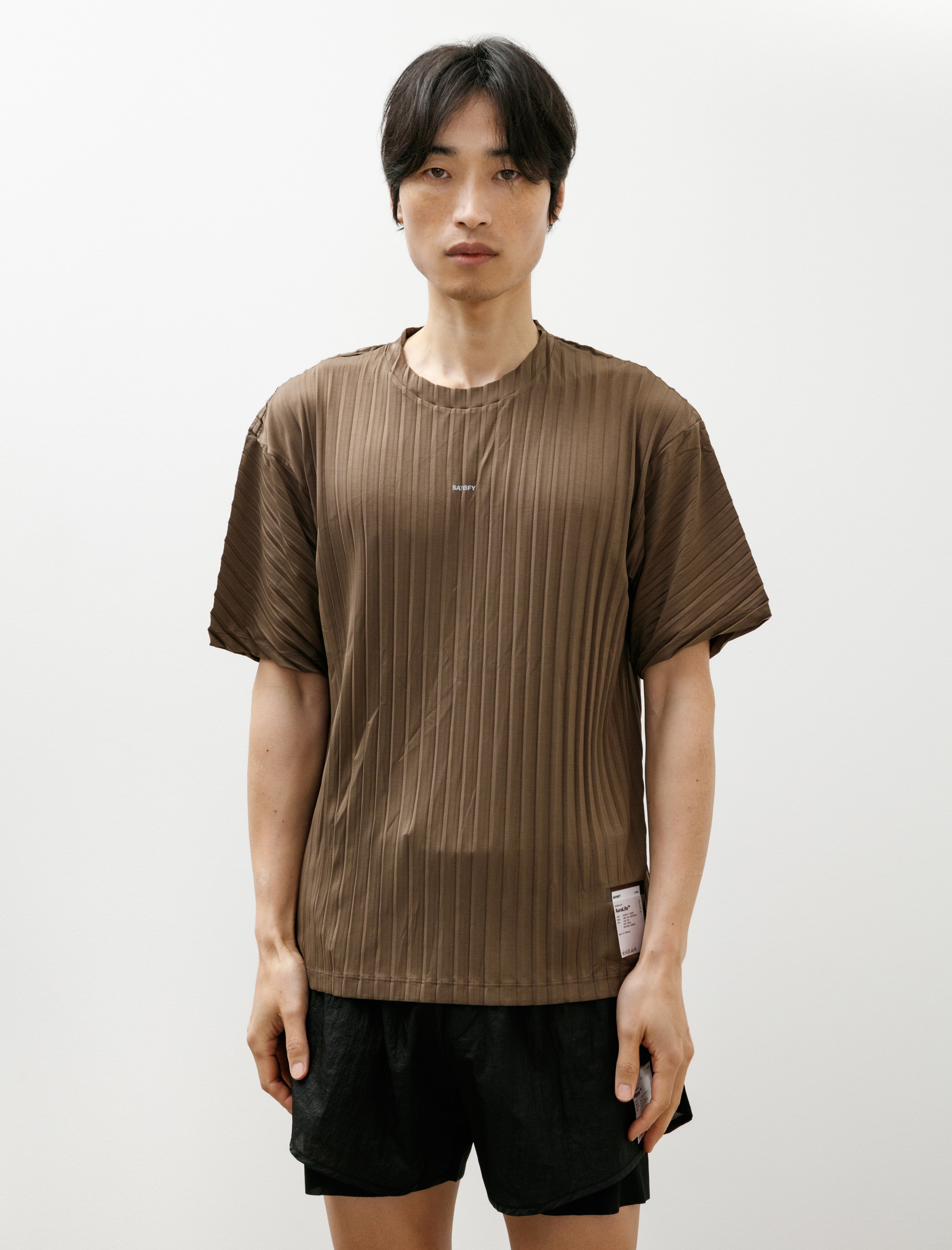 Satisfy Auralite Pleated T-Shirt Olive