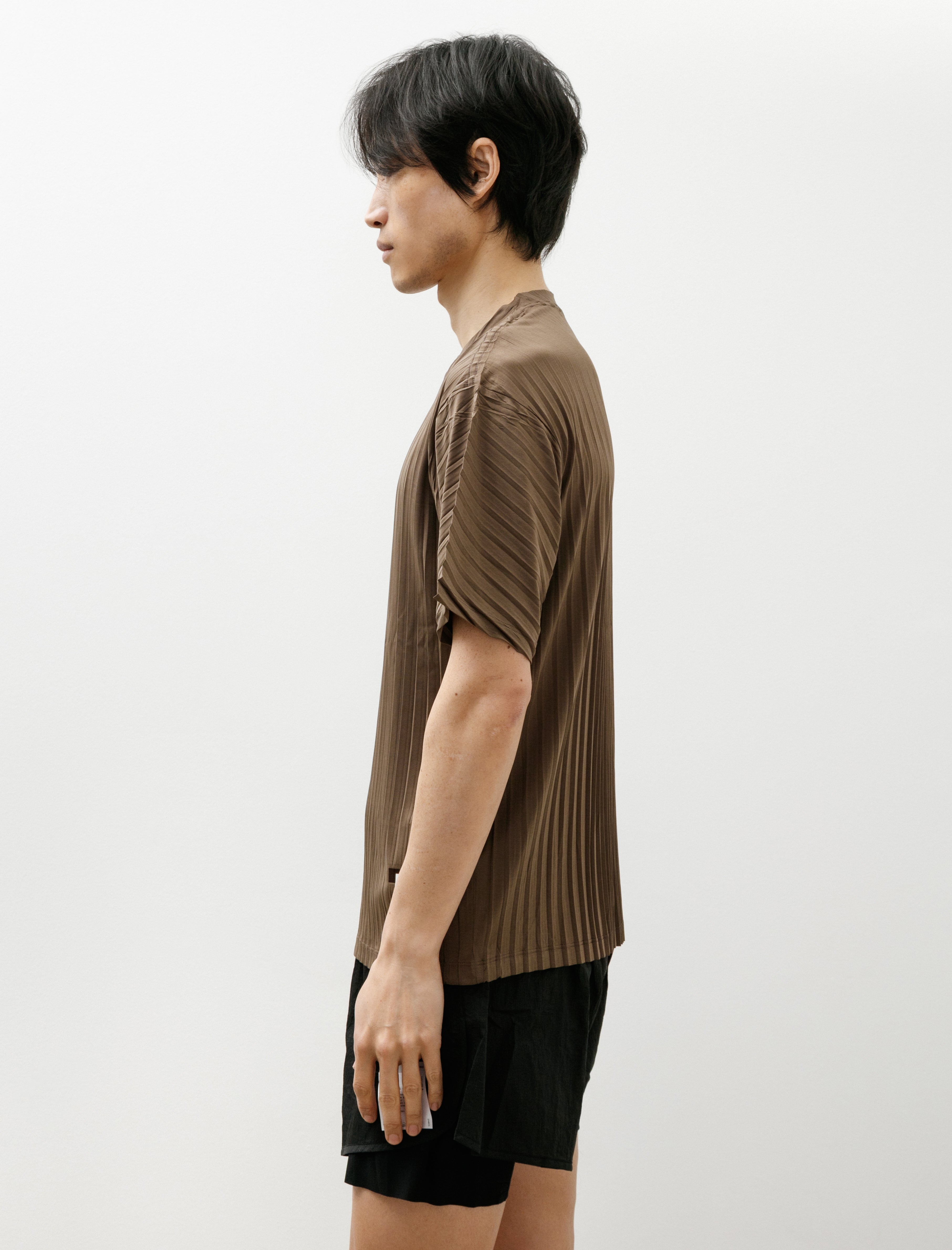 Satisfy Auralite Pleated T-Shirt Olive