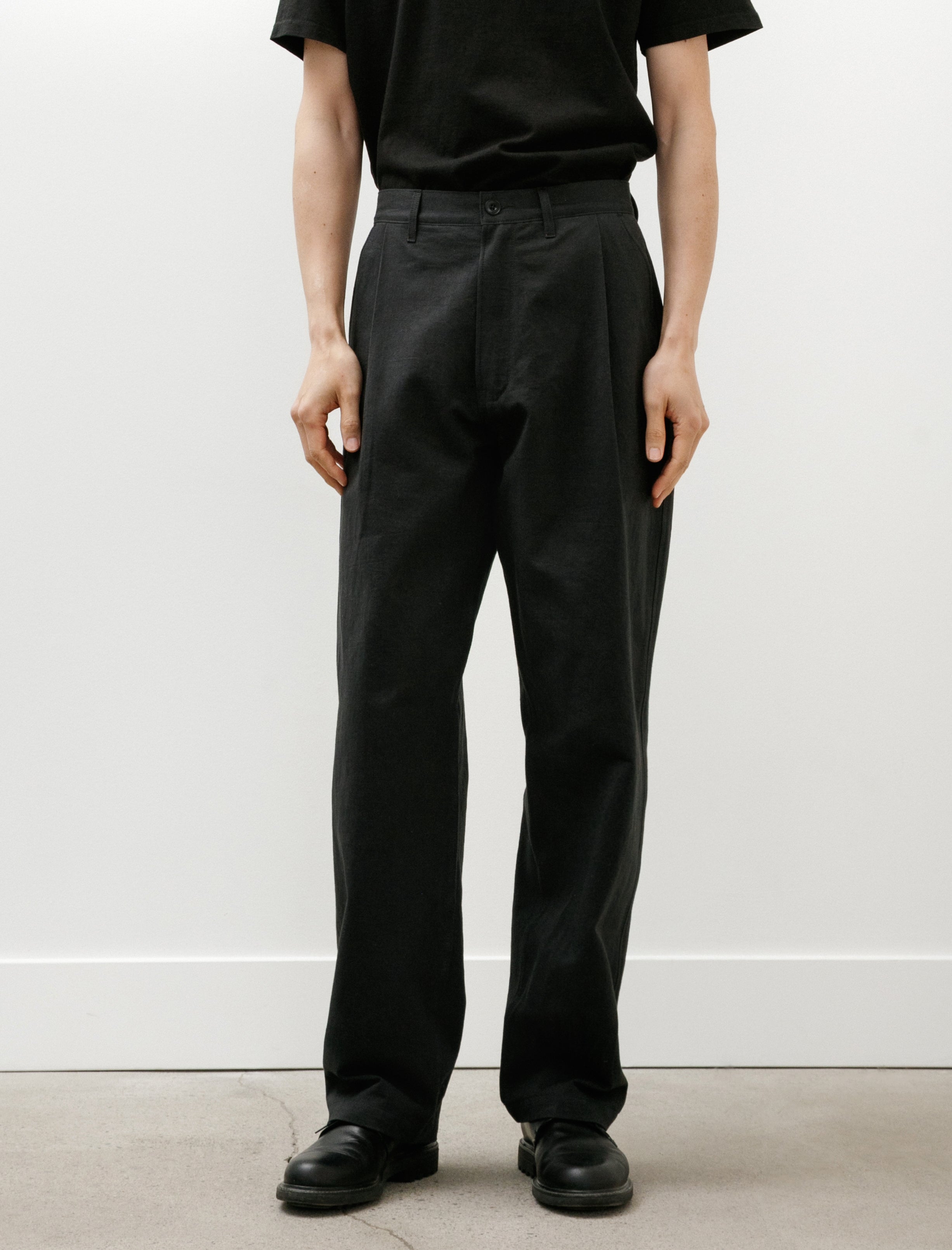 Henry's Pleated Trousers Asphalt