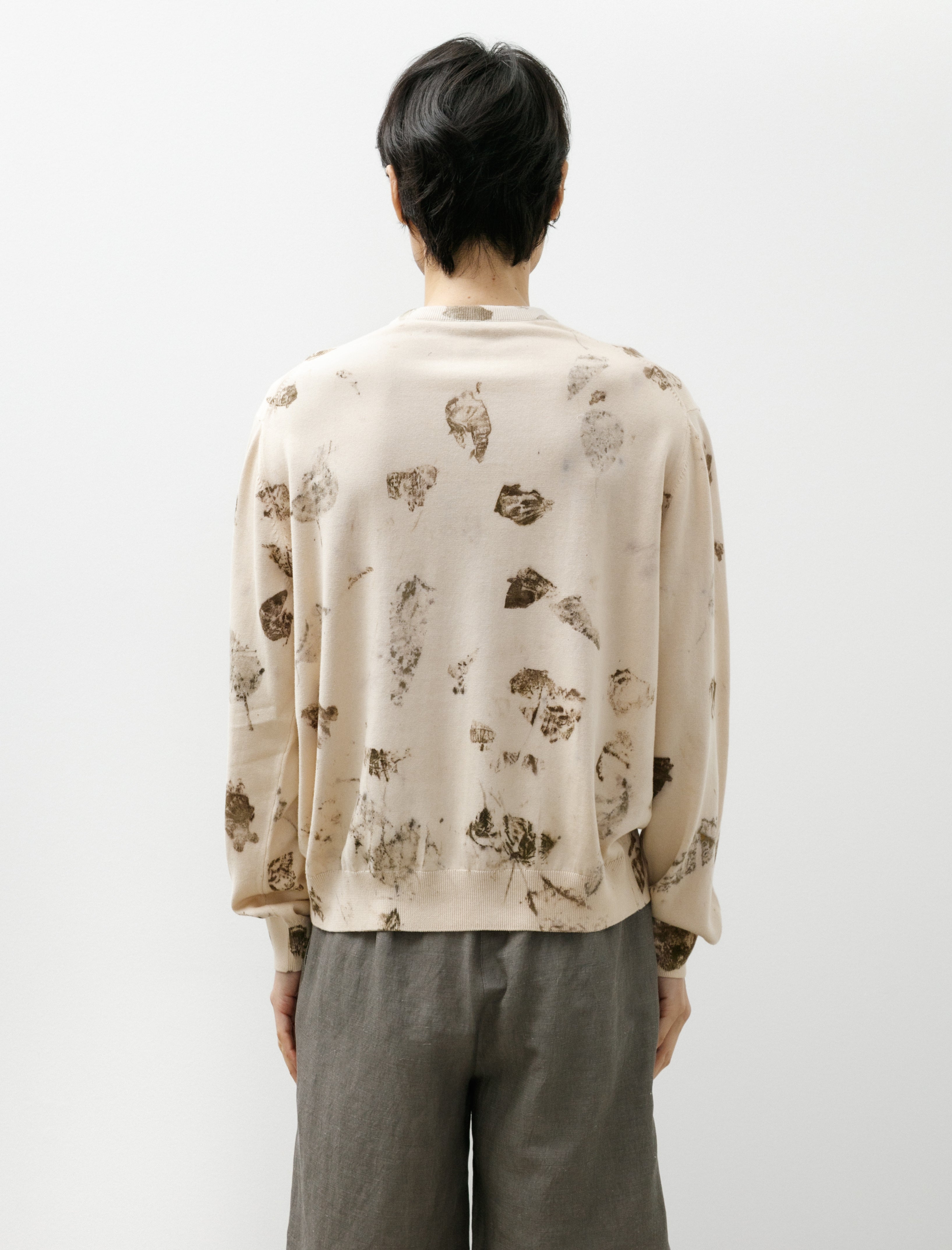 Seya Botanical Summer Jumper Organic Cotton Hard Leaf Print