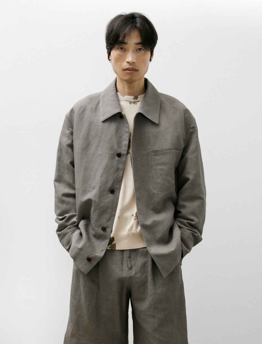 Seya Lao Blouson Kersey Chambray Linen Clay – Neighbour