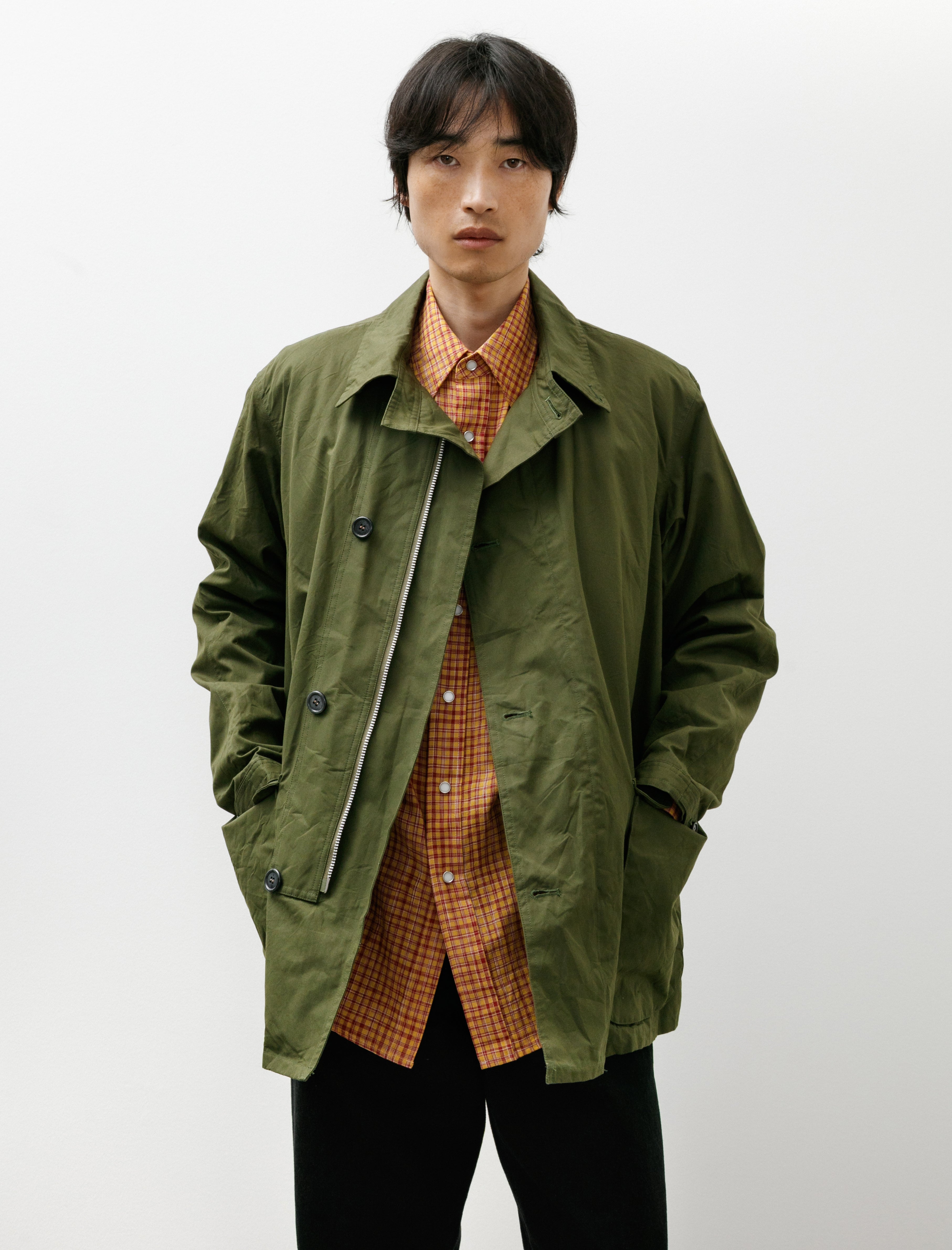 Blackbird Motorcycle Half Coat Olive