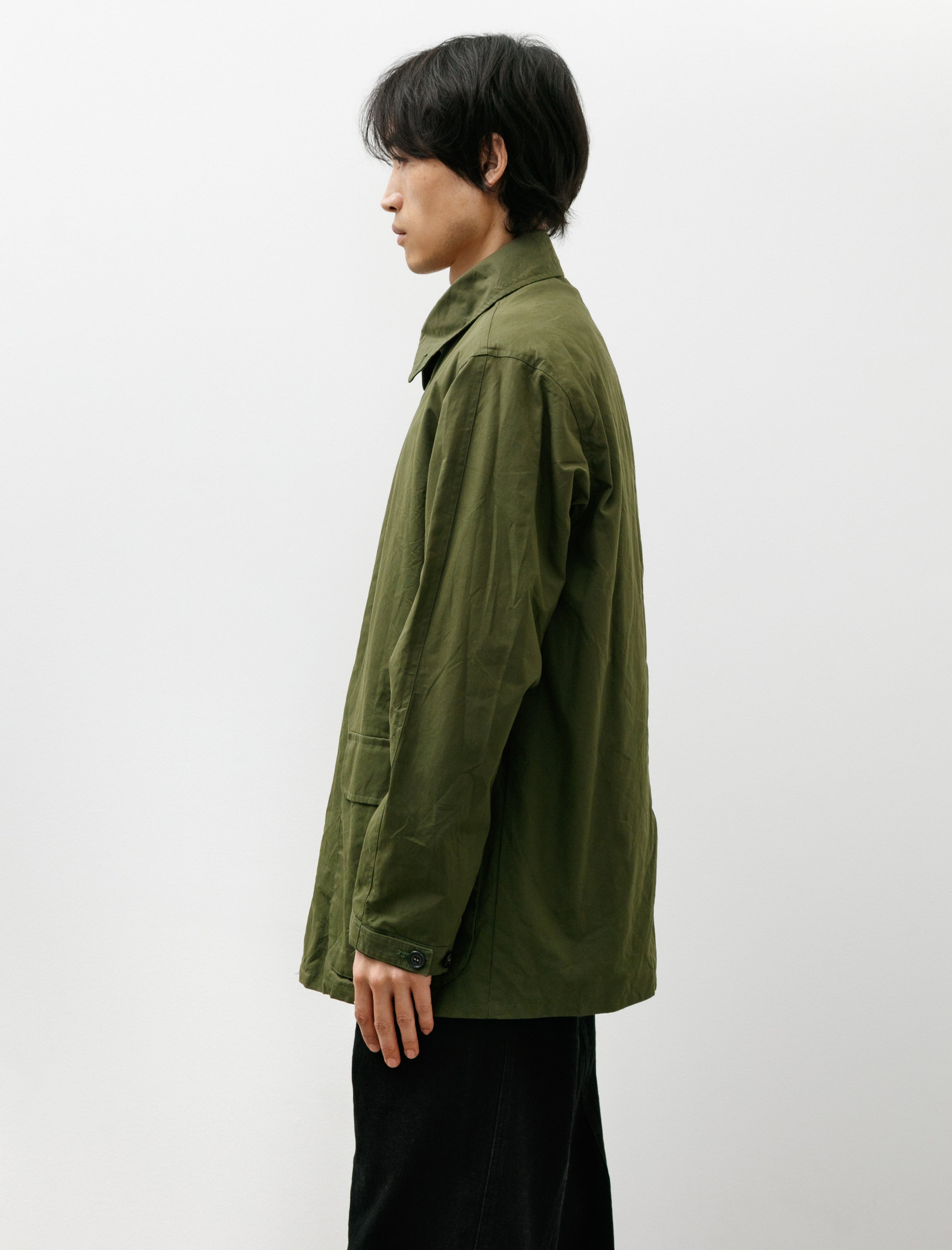Blackbird Motorcycle Half Coat Olive