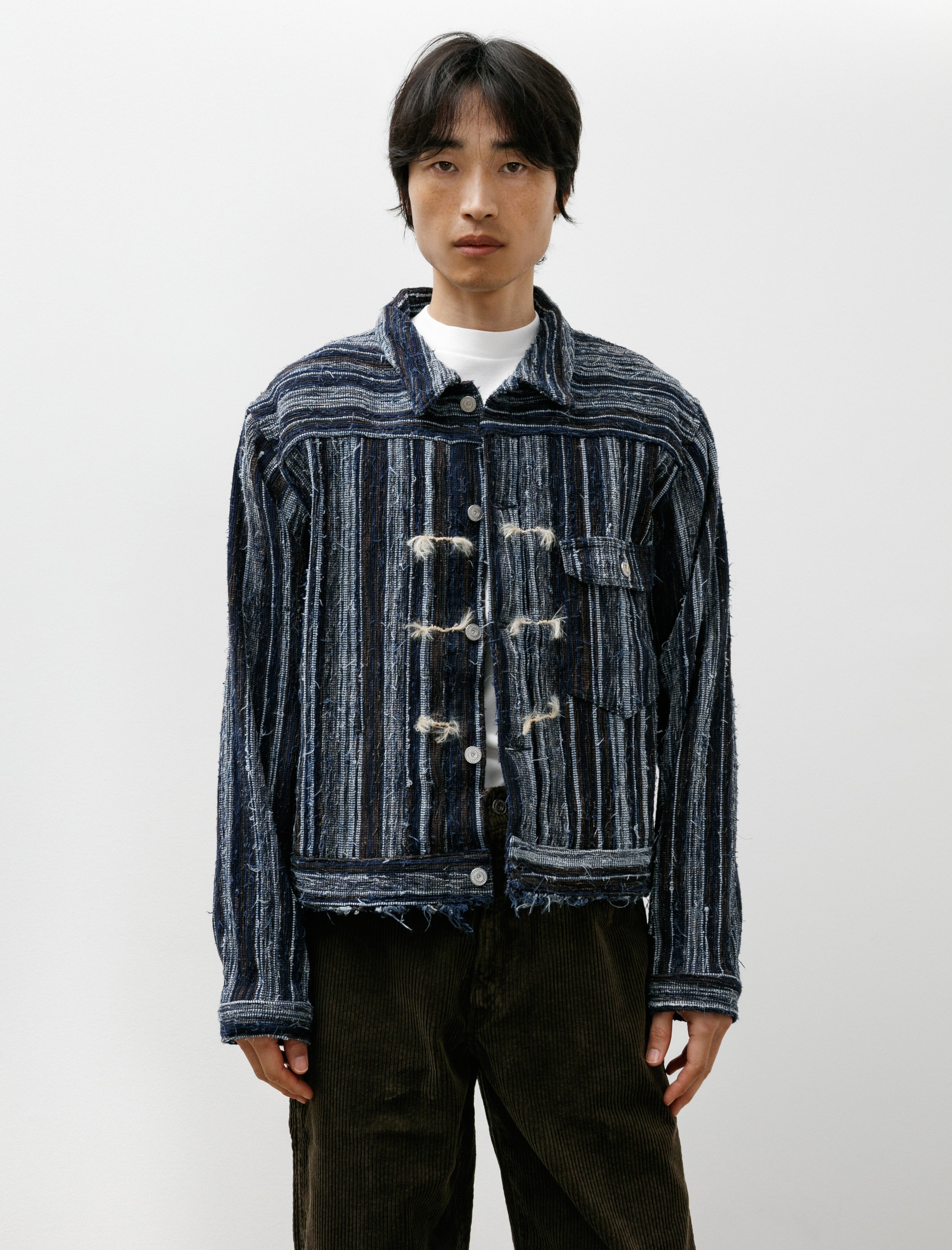 Cottle C.T.L Neo Type 1st Sakiori Jacket Tsuzure Indigo