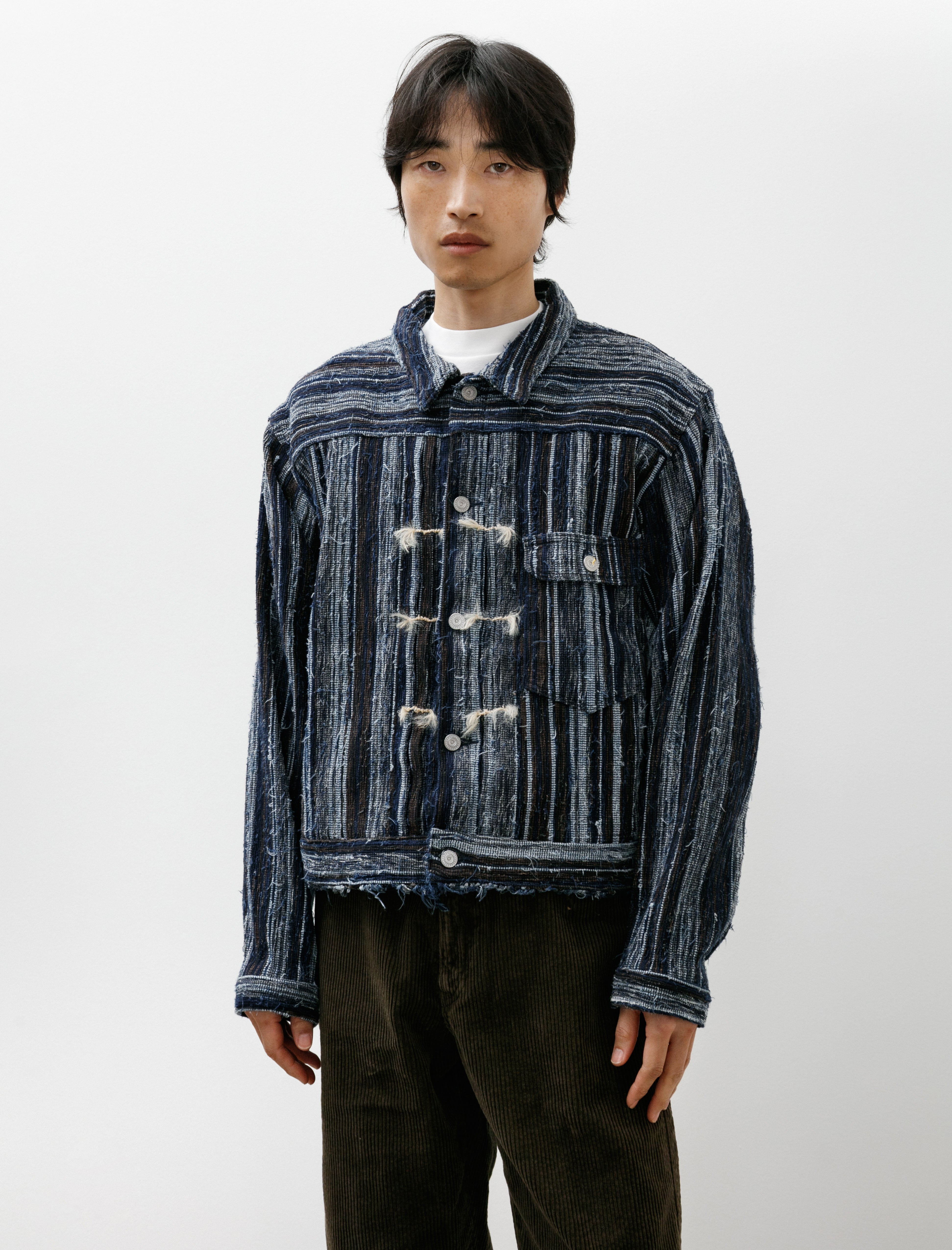 Cottle C.T.L Neo Type 1st Sakiori Jacket Tsuzure Indigo