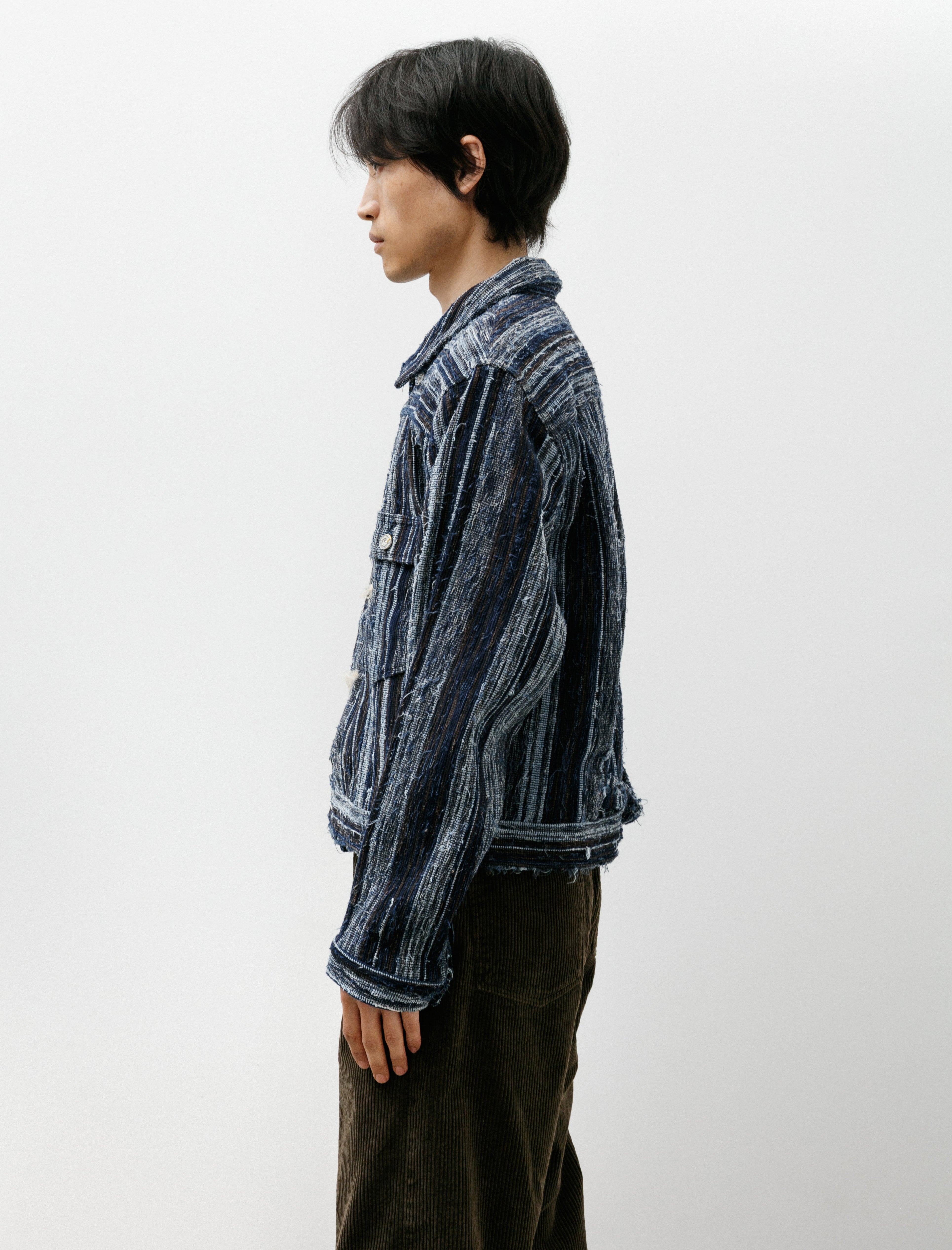 Cottle C.T.L Neo Type 1st Sakiori Jacket Tsuzure Indigo