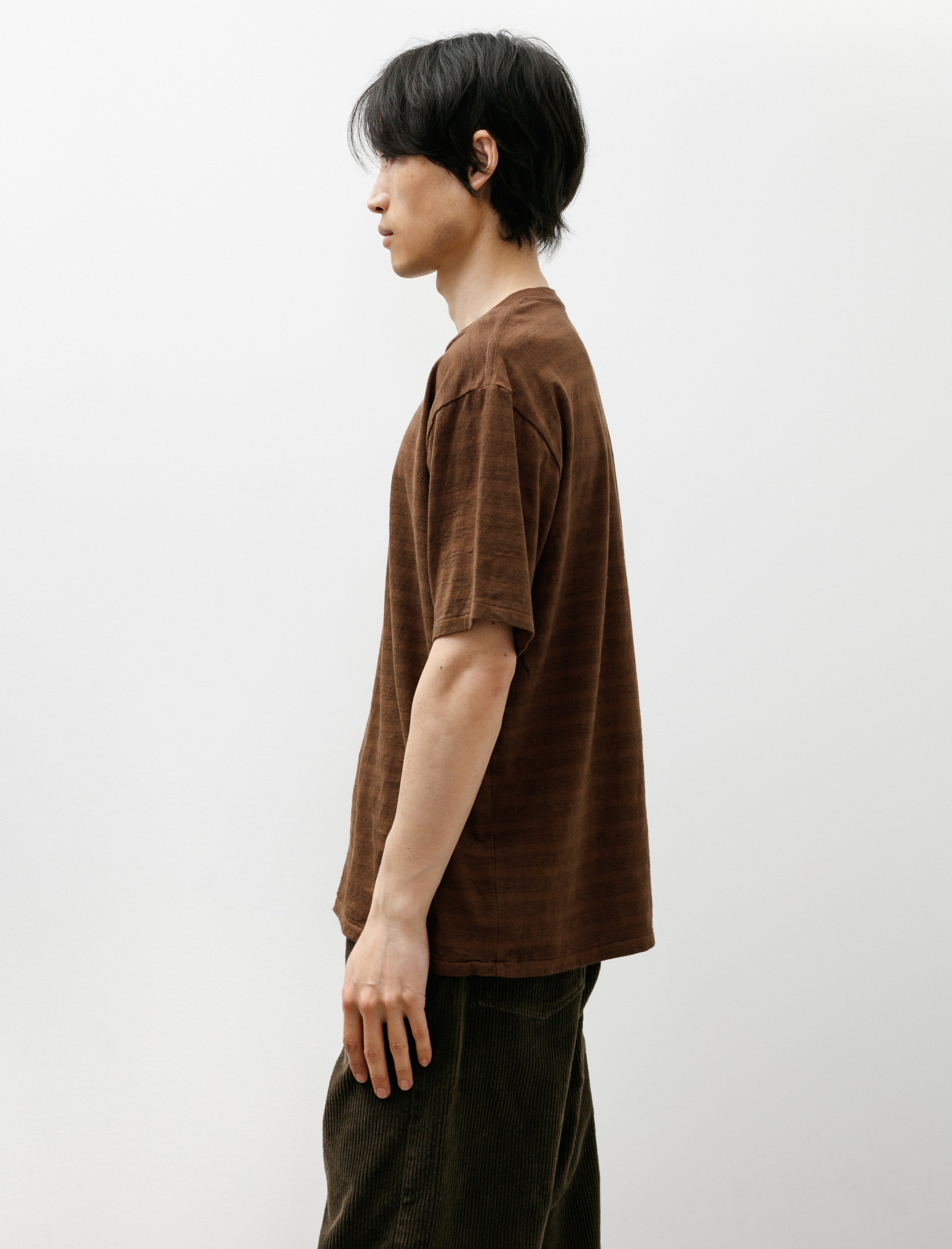 Taiga Takahashi Lot 617 Border Tee Shirt Brown