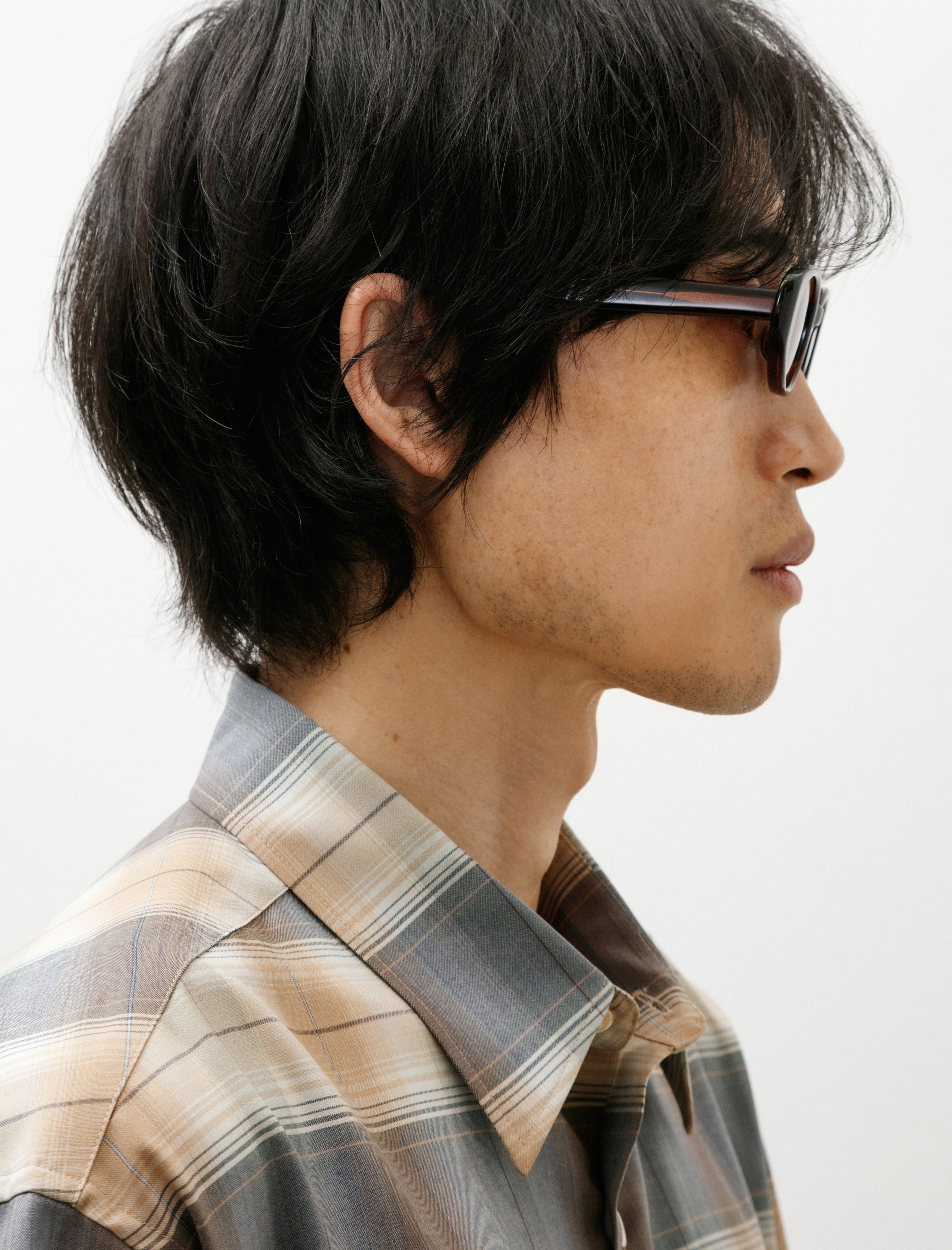 Auralee Sunglasses 002R Dark Brown