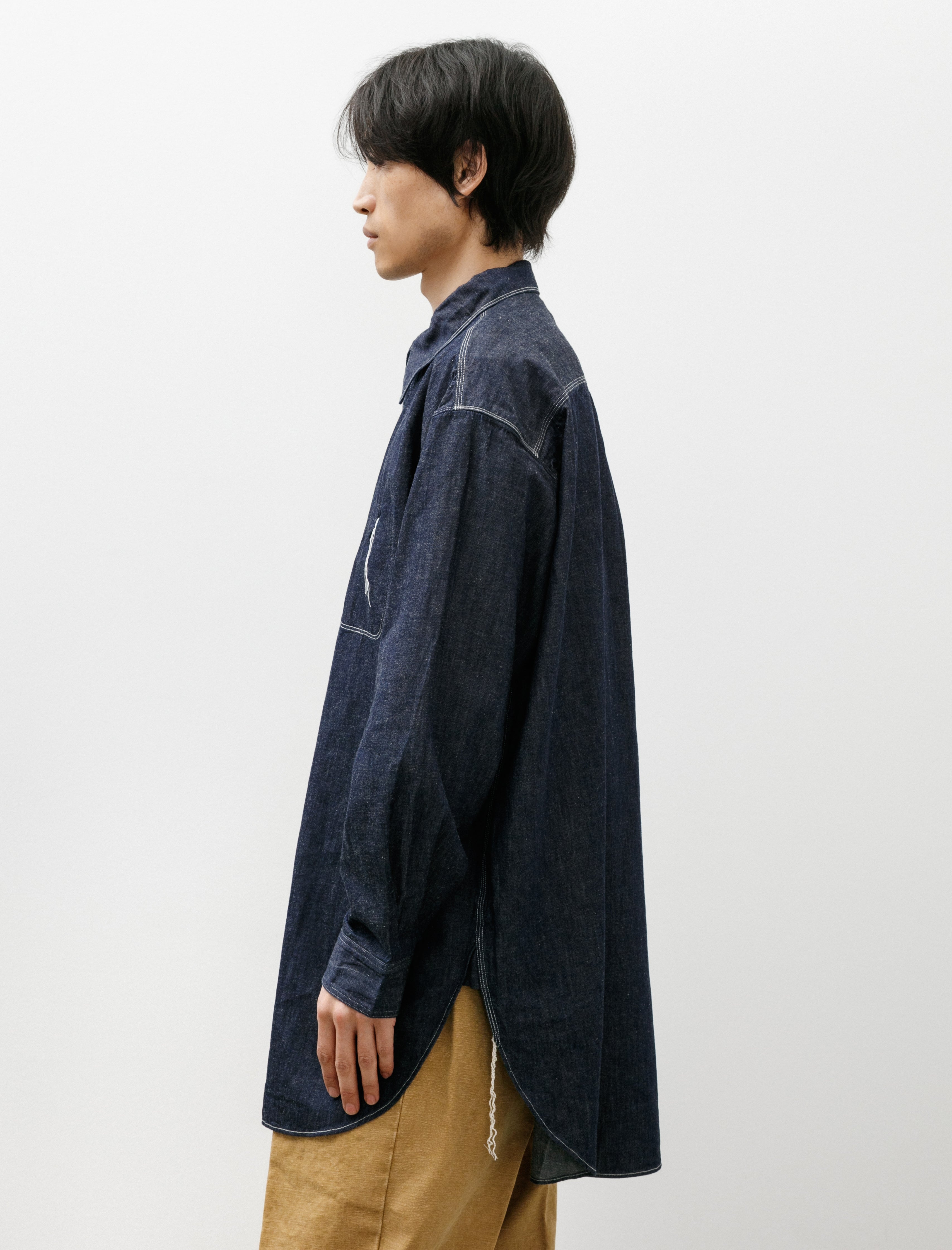 Cottle Dear Denim New Wave Shirt 8oz Washed Indigo