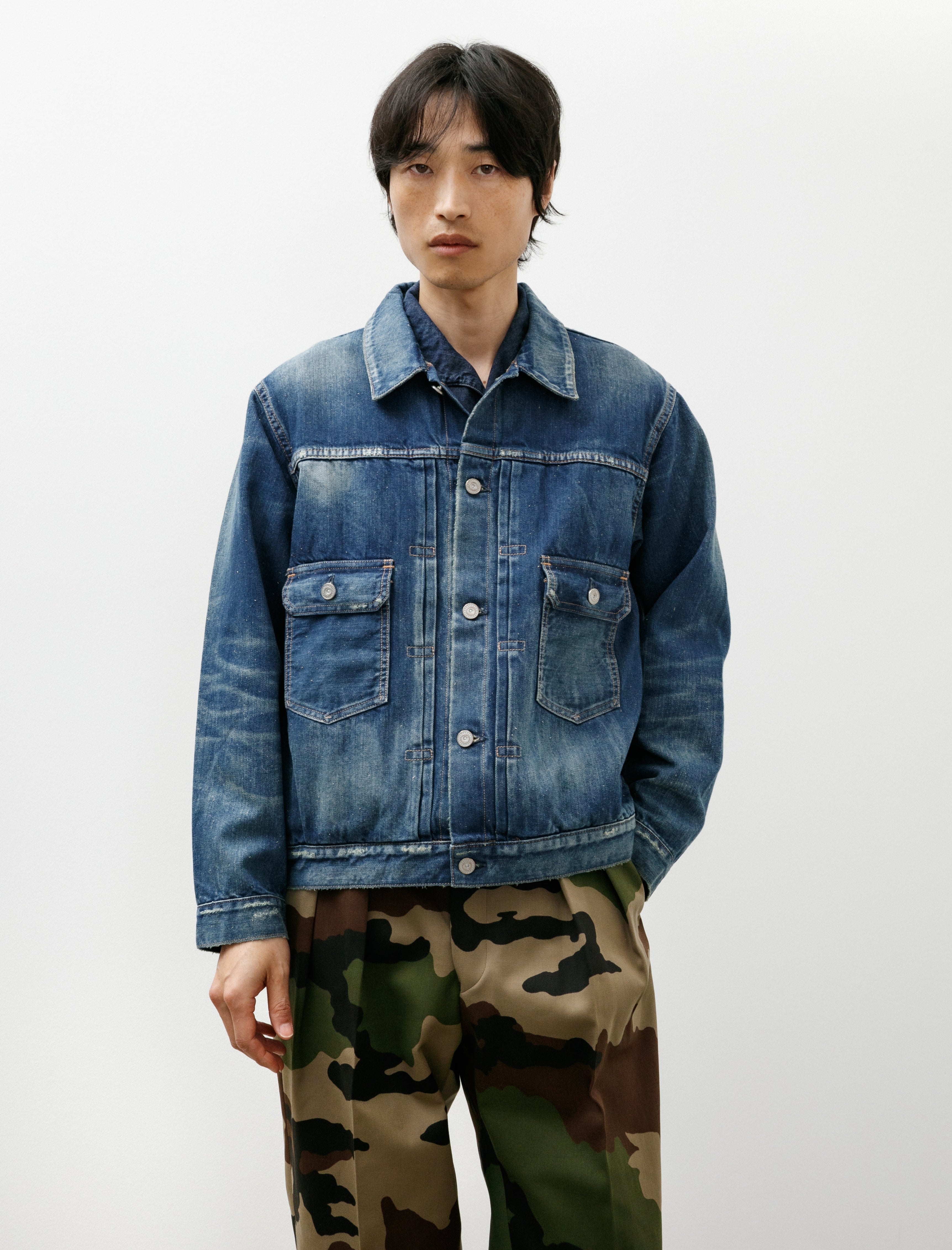 Cottle C.T.L Neo Type 2nd Denim Jacket Bengara Dark Indigo