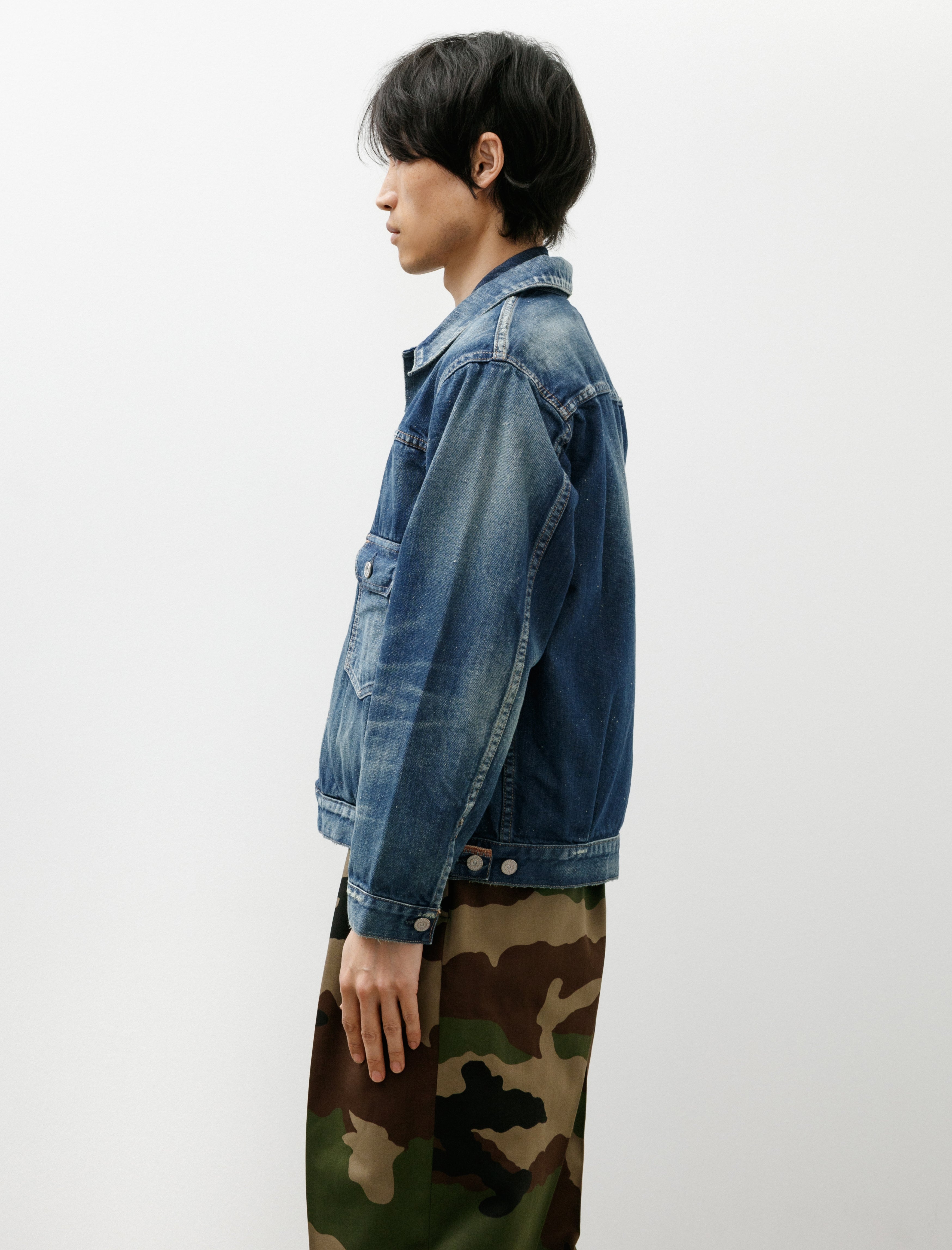 Cottle C.T.L Neo Type 2nd Denim Jacket Bengara Dark Indigo