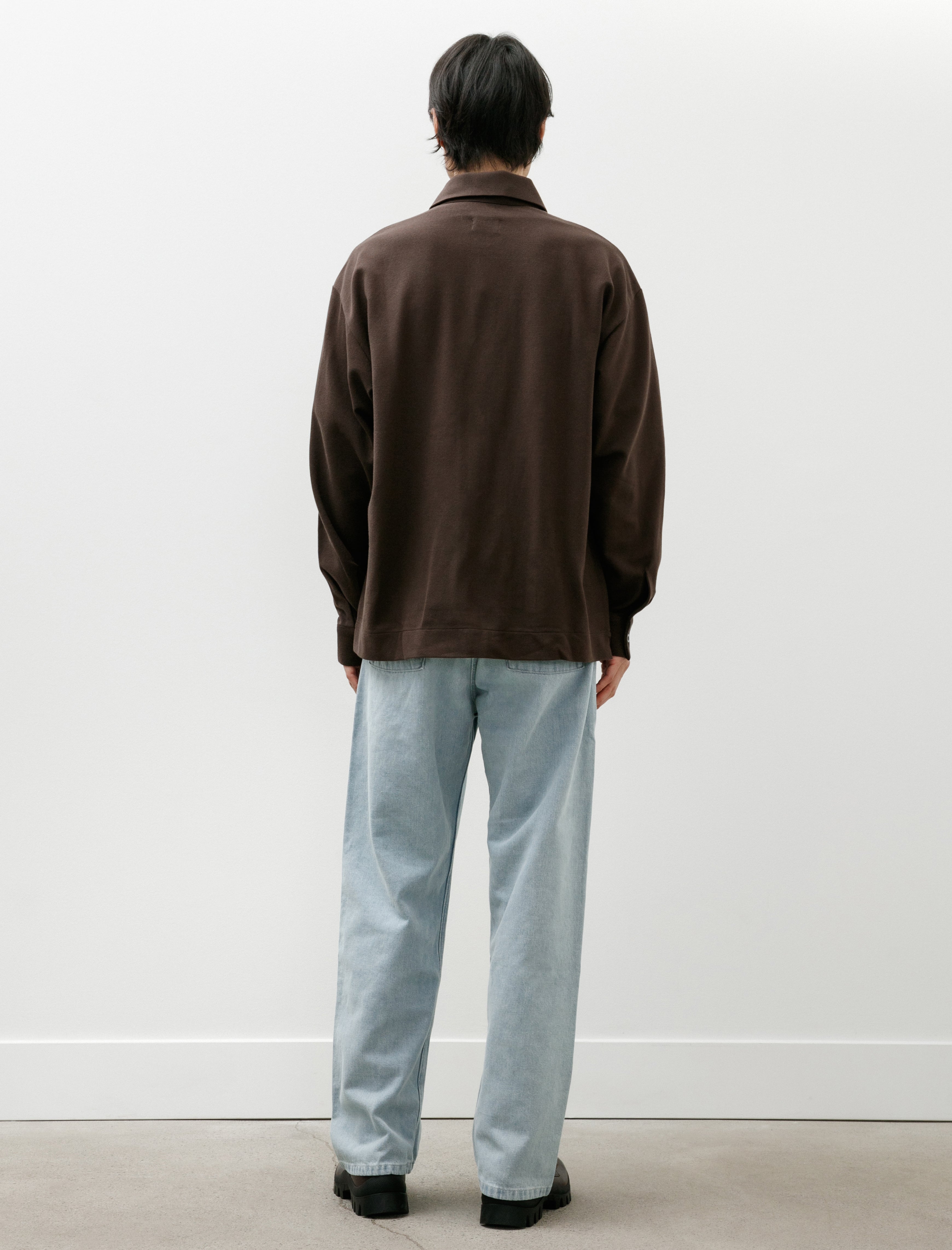 Arpenteur Four Pocket Big Mid Weight Denim Bleach