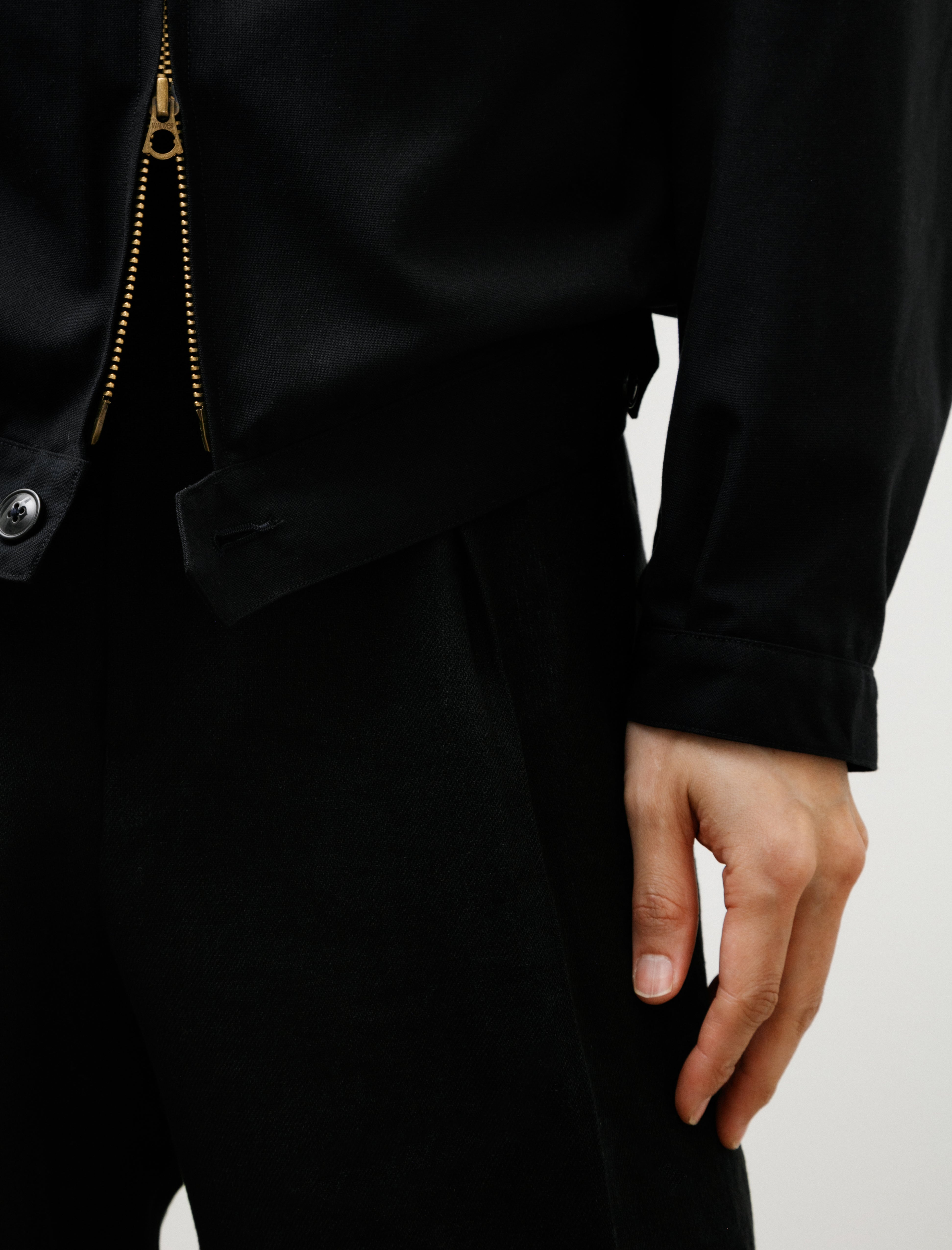 Maatee & Sons Jumper Jacket Silk Navy