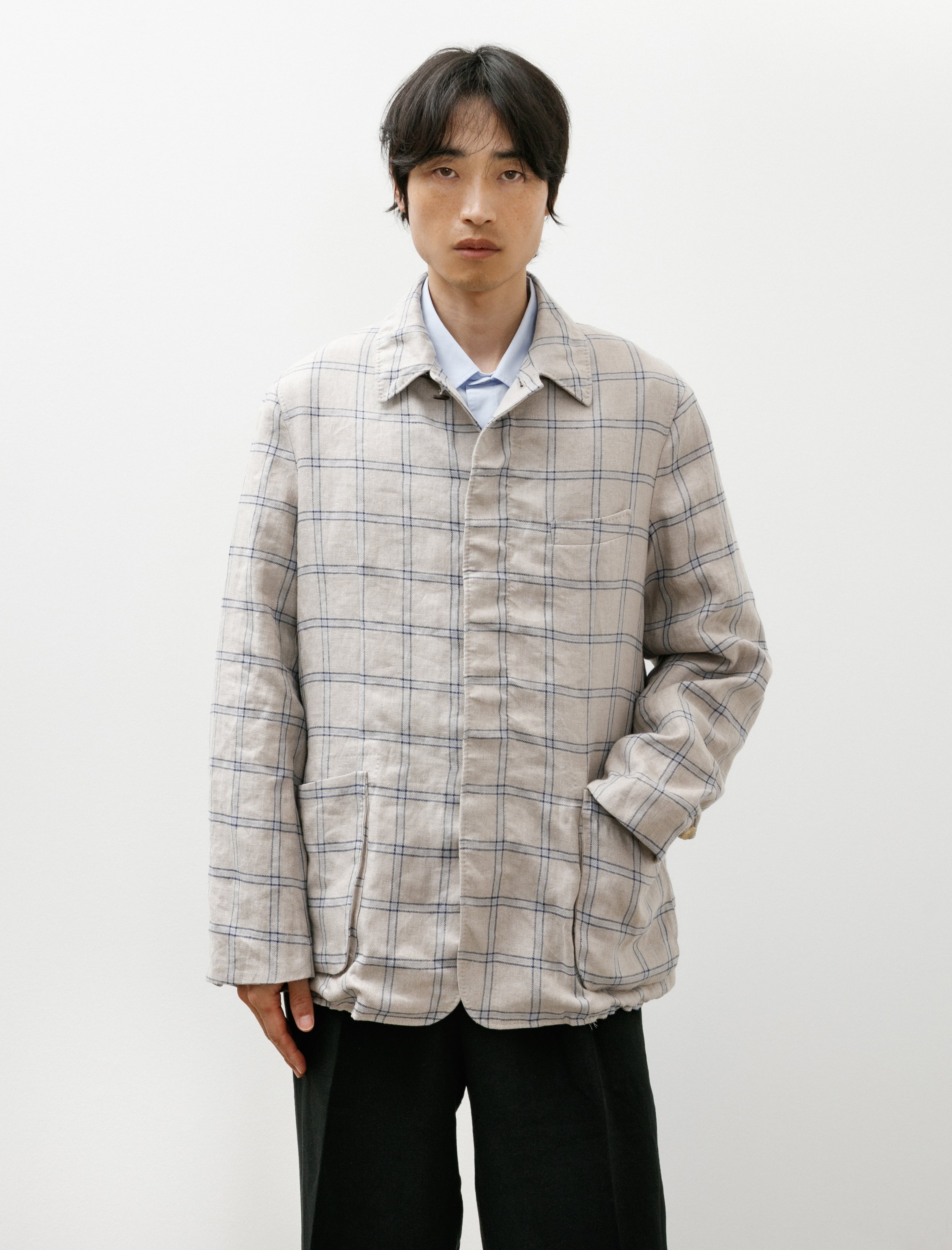 Maatee & Sons Gathered Jacket Rodin White Pane