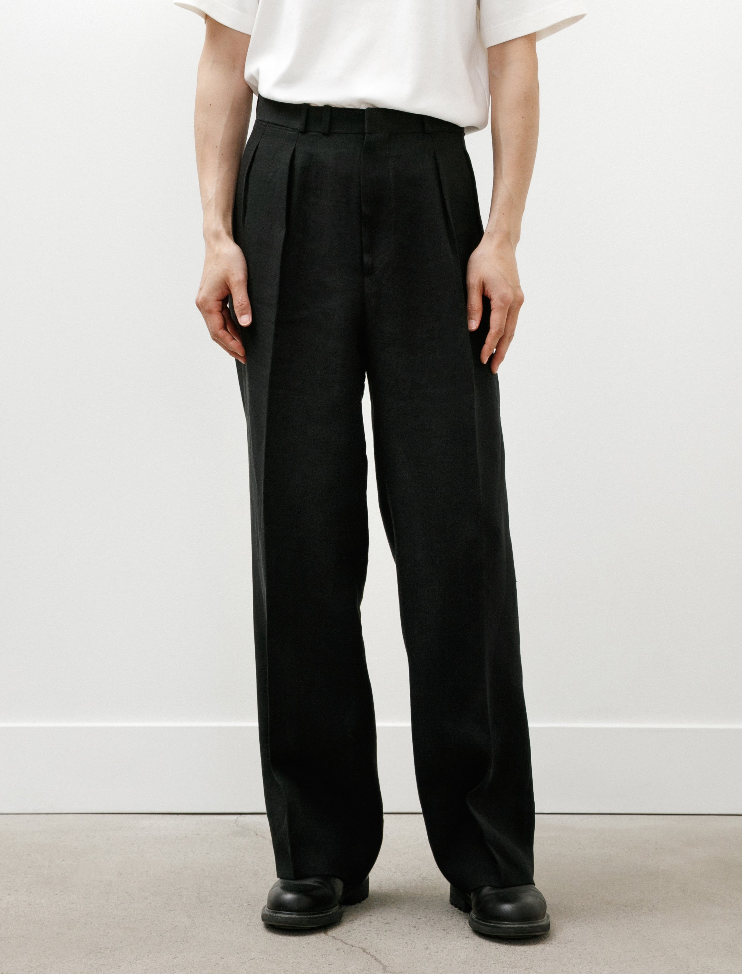 Maatee & Sons Jefferly Linen Pants Black