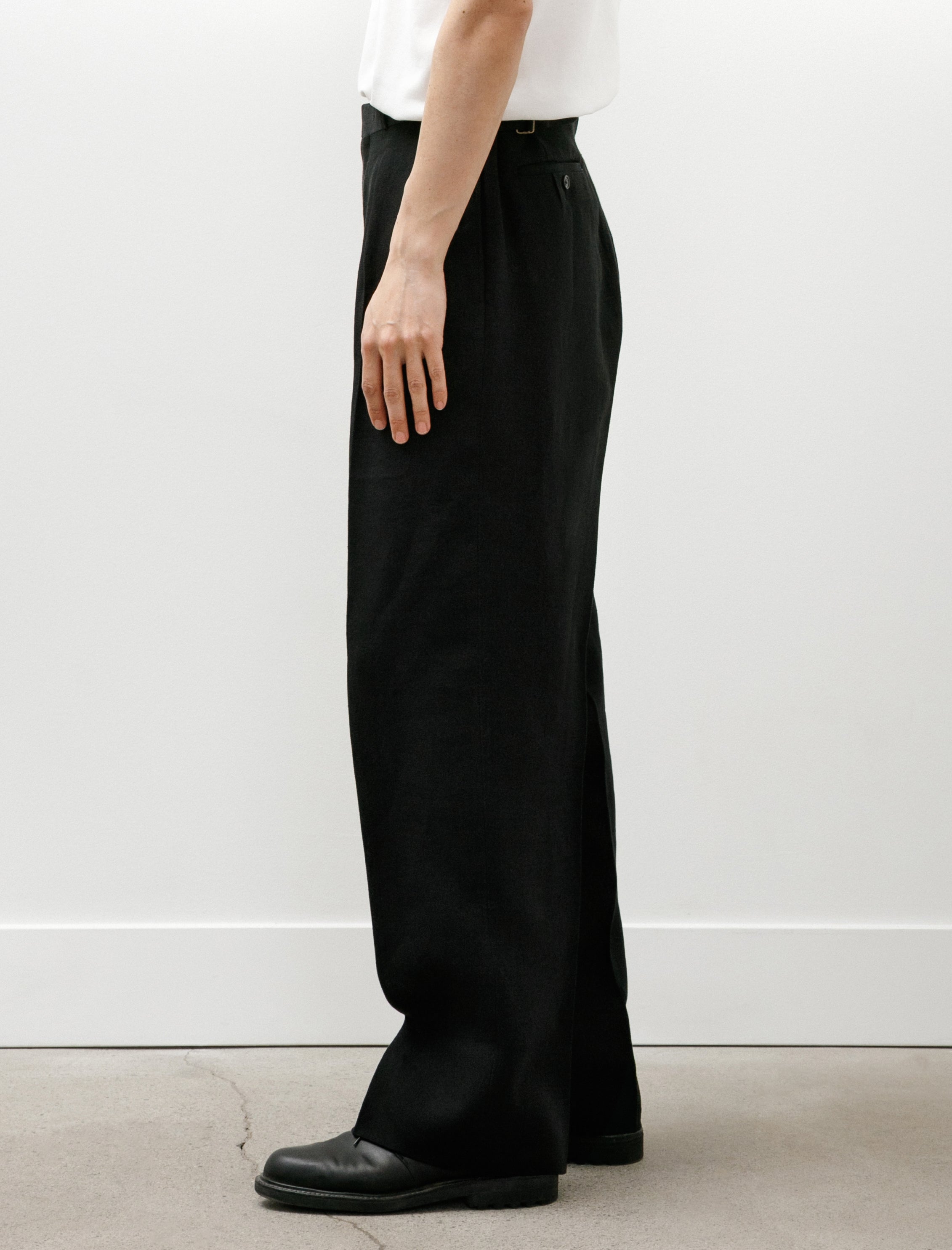 Maatee & Sons Jefferly Linen Pants Black