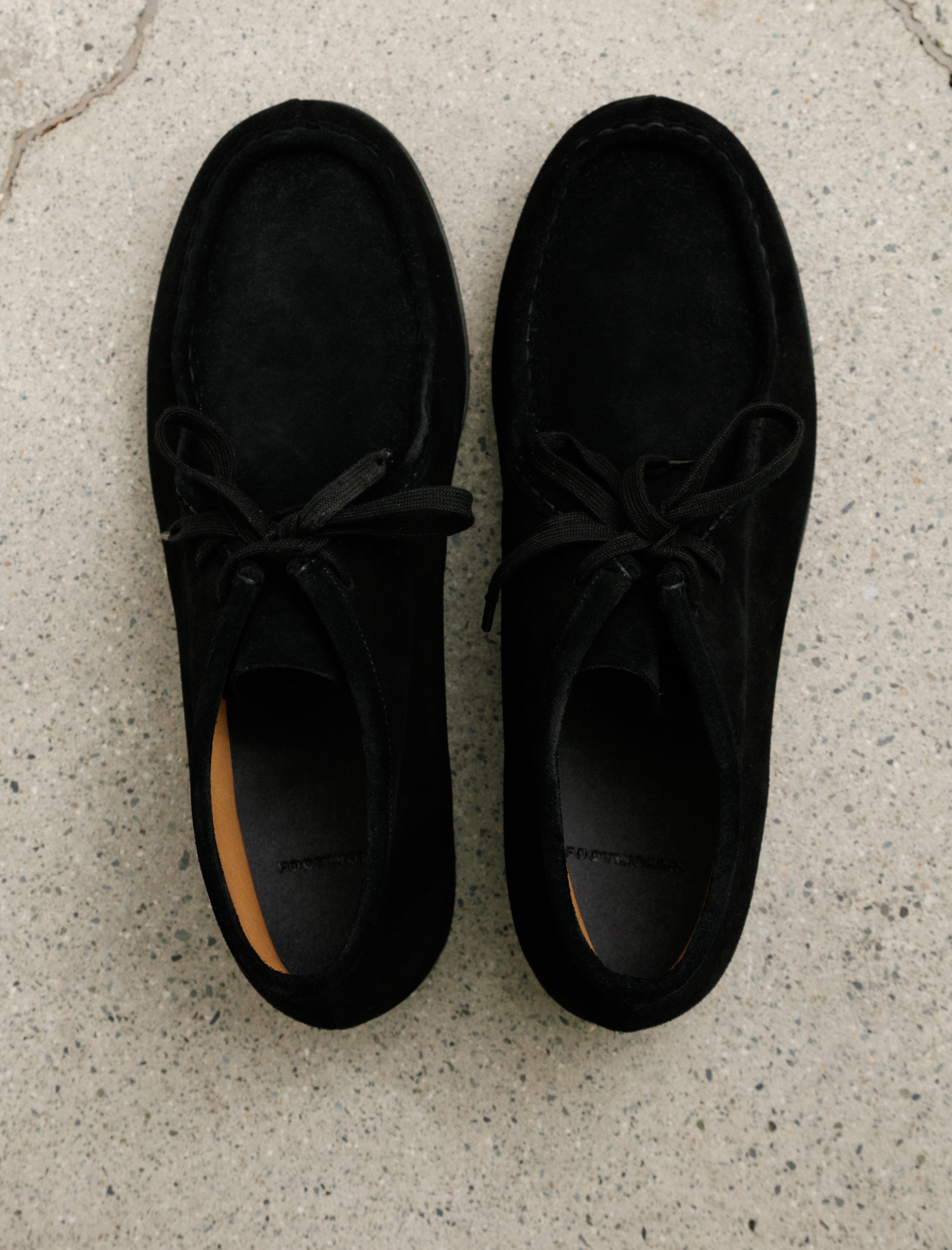 Footworks Tyrolean Shoes Suede Leather Black