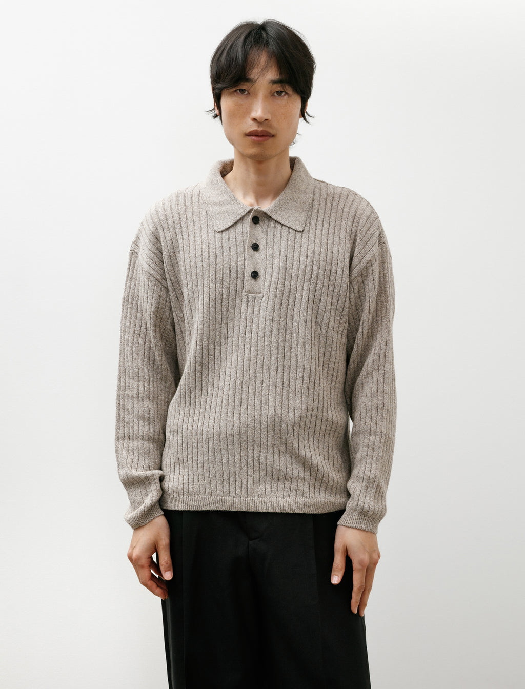 mfpen Digit Polo Knit Oatmeal Grains – Neighbour