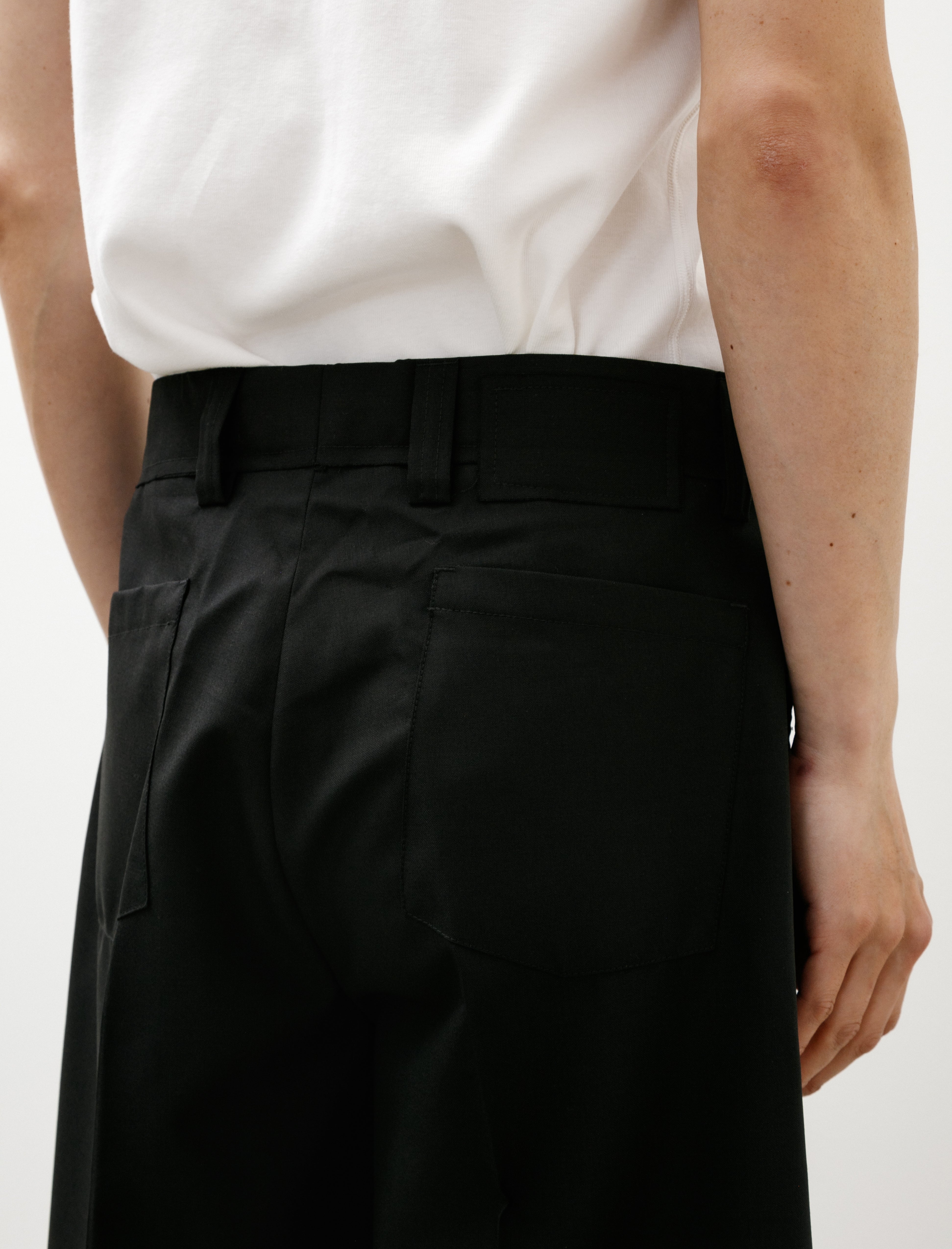 mfpen Classic Shorts Black Tropical Wool