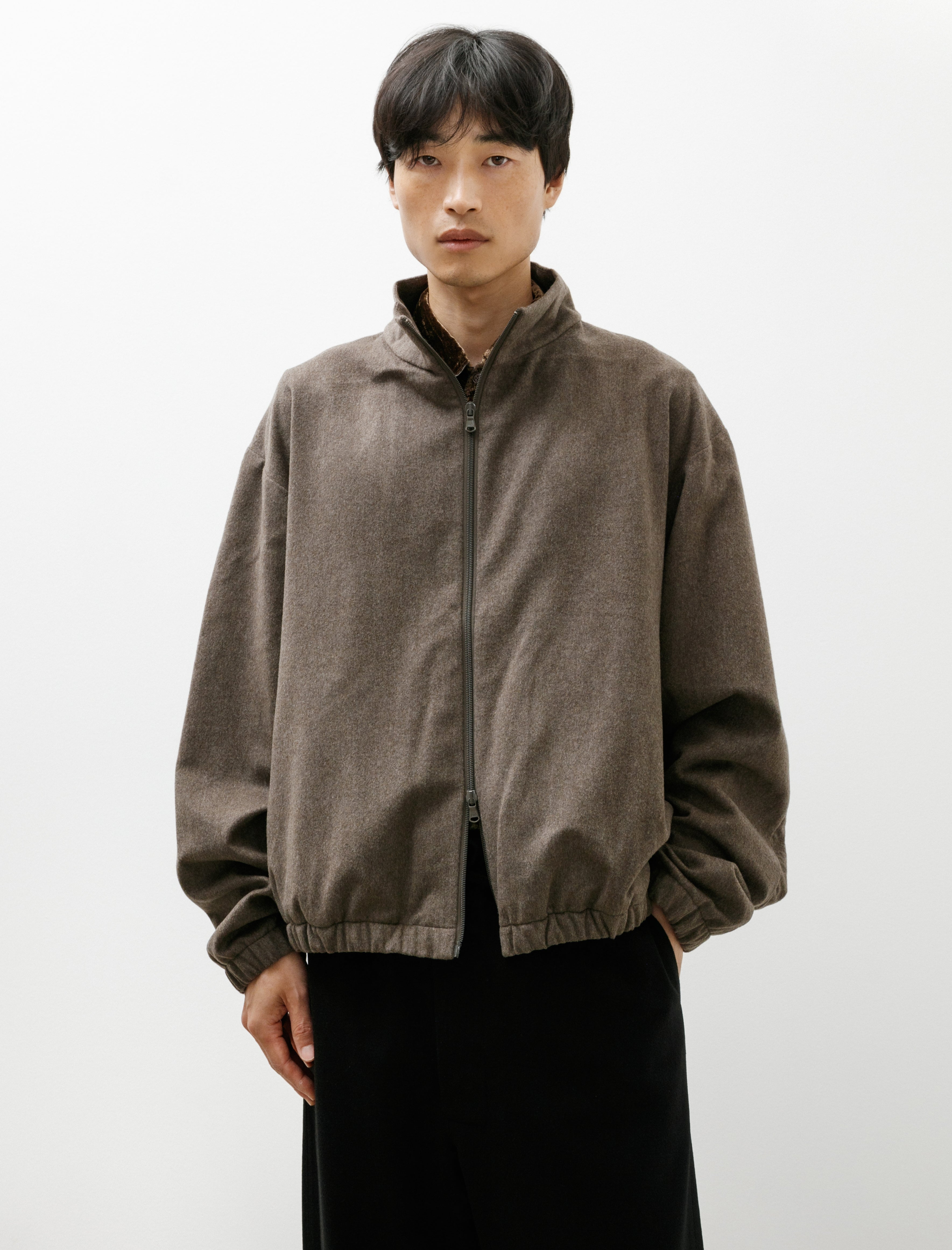 Gabriela Coll No.261 Heavy Wool Zipper Jacket Dust