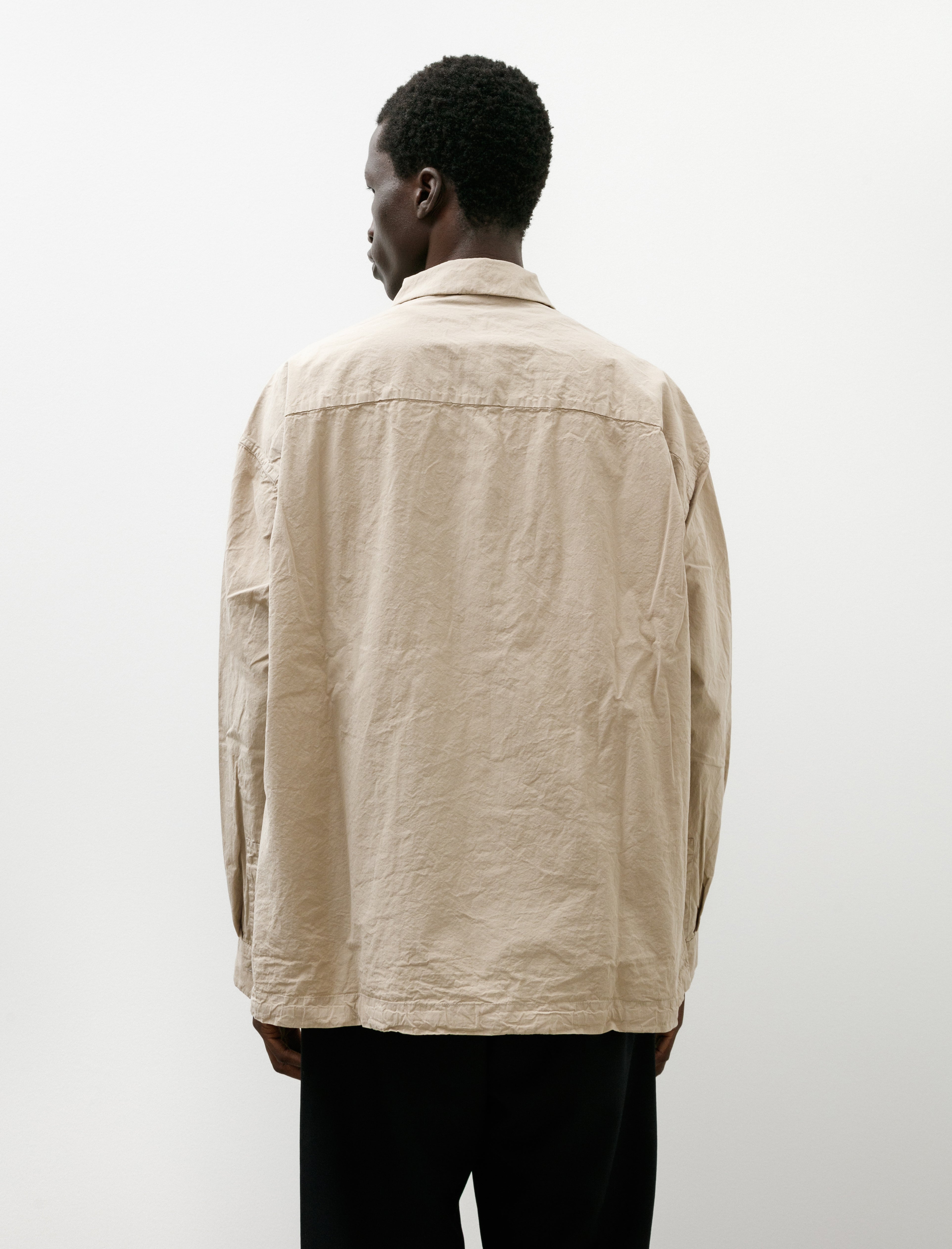 Casey Casey Volt Paper Cotton Shirt Beige