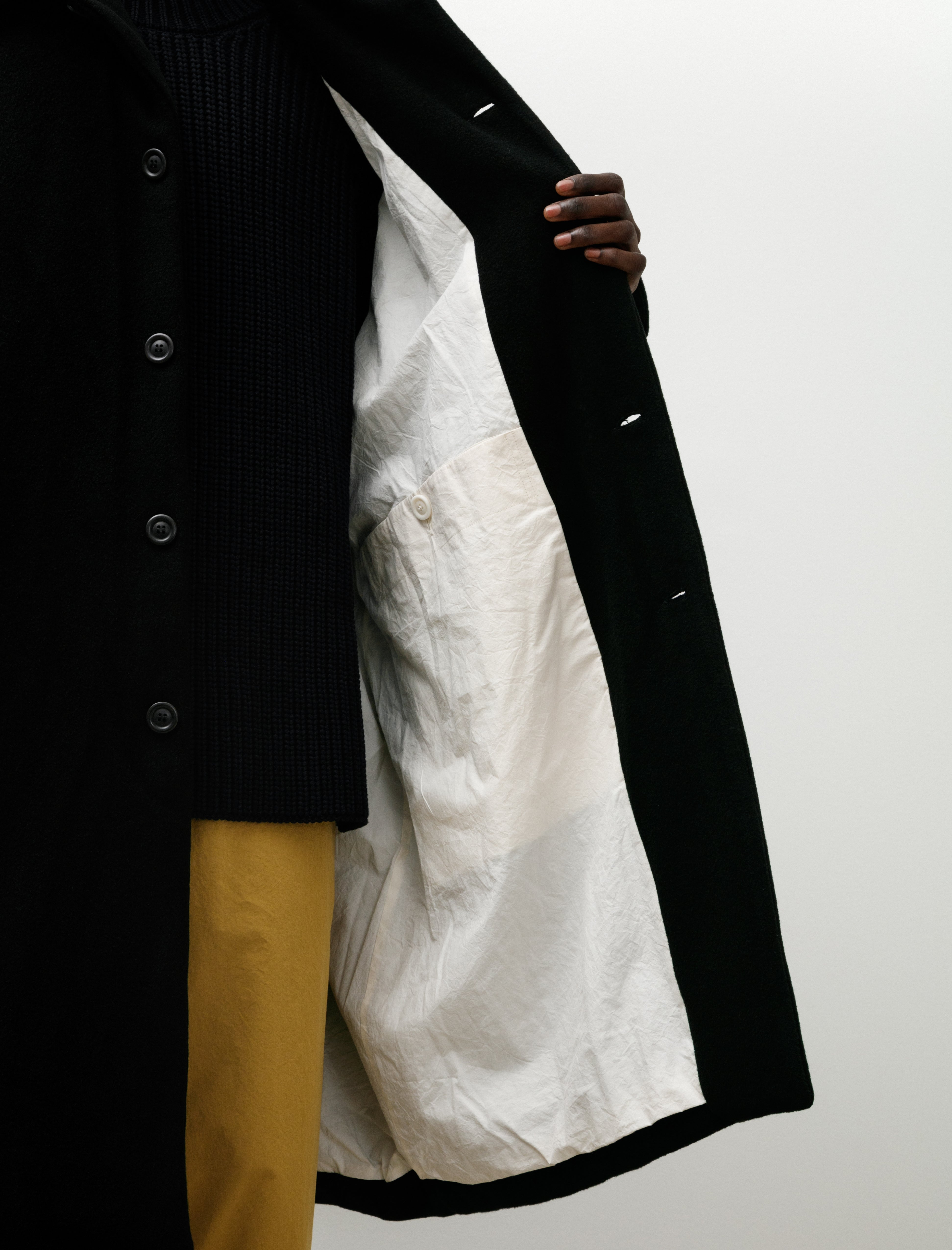 Casey Casey Big Blobby Coat Kasper Black