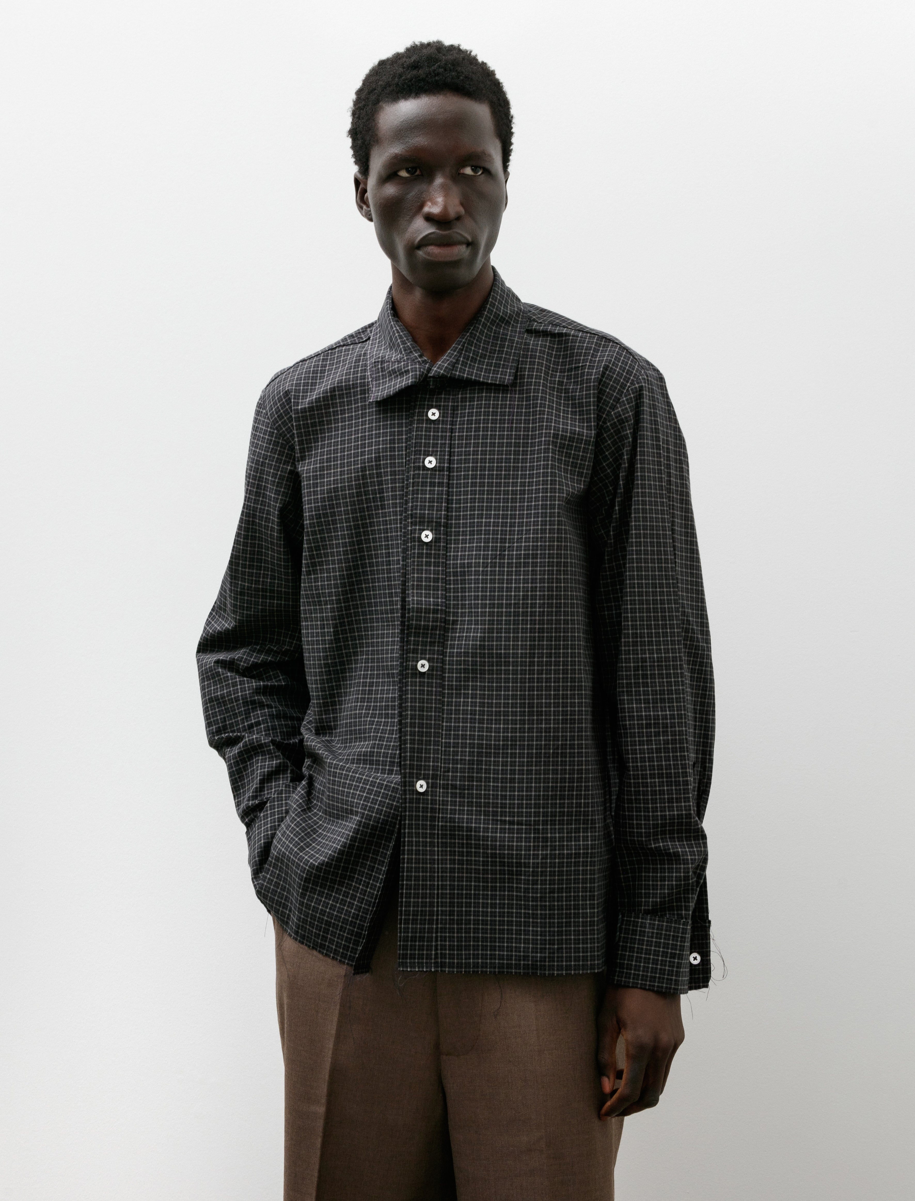 Camiel Fortgens Folded Shirt Black Check