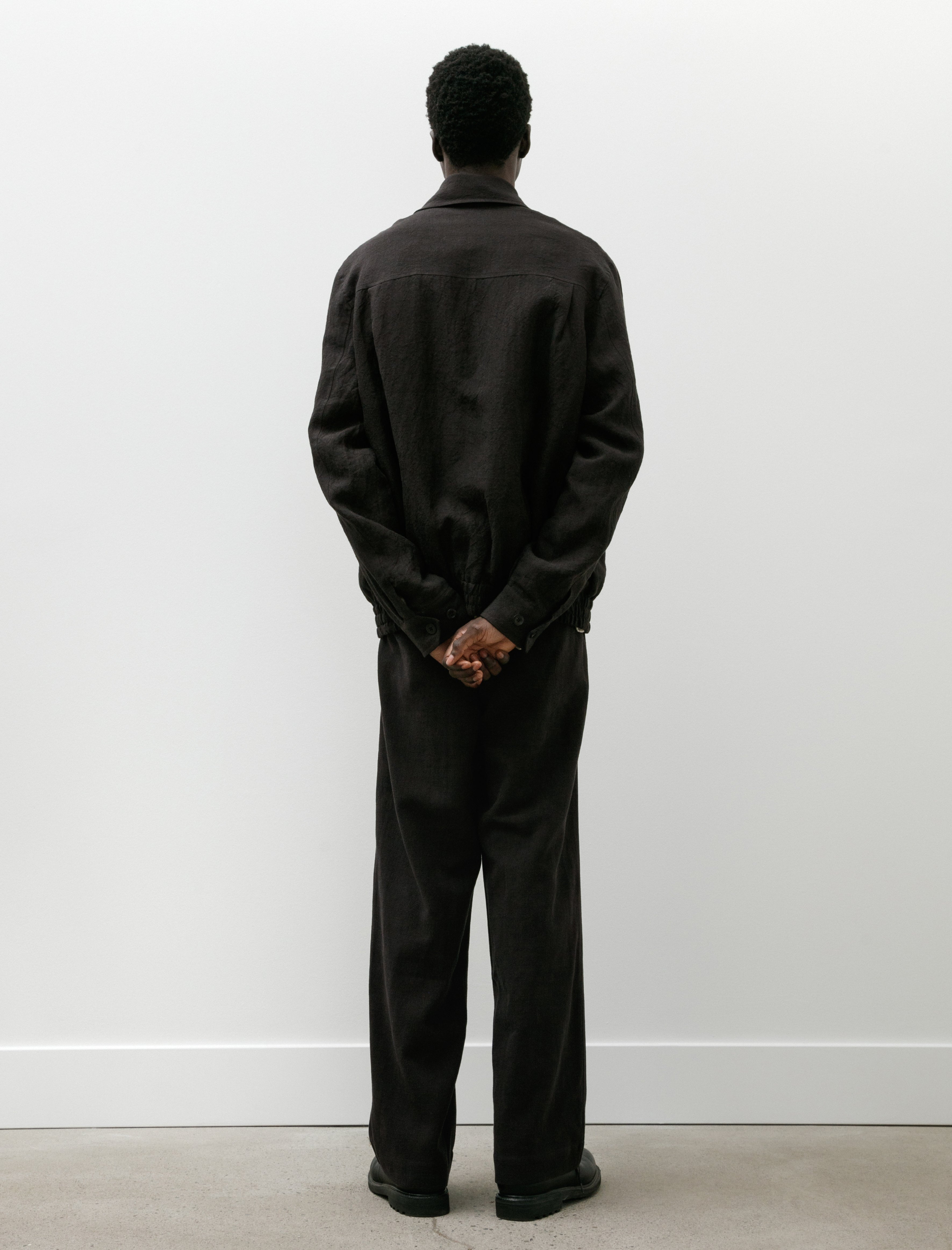 Conkers Tavern Trouser Ramie Cotton Charcoal