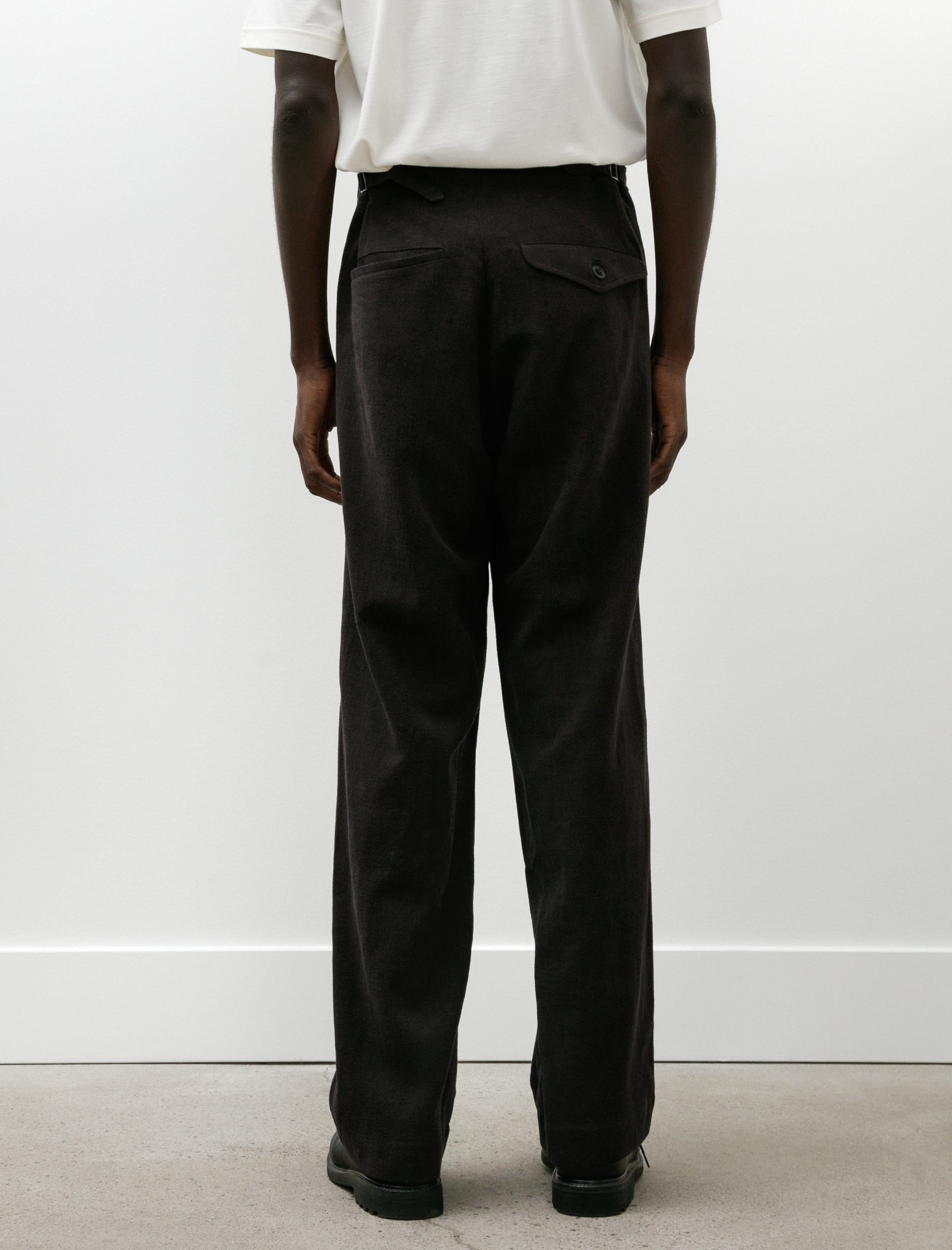 Conkers Tavern Trouser Ramie Cotton Charcoal