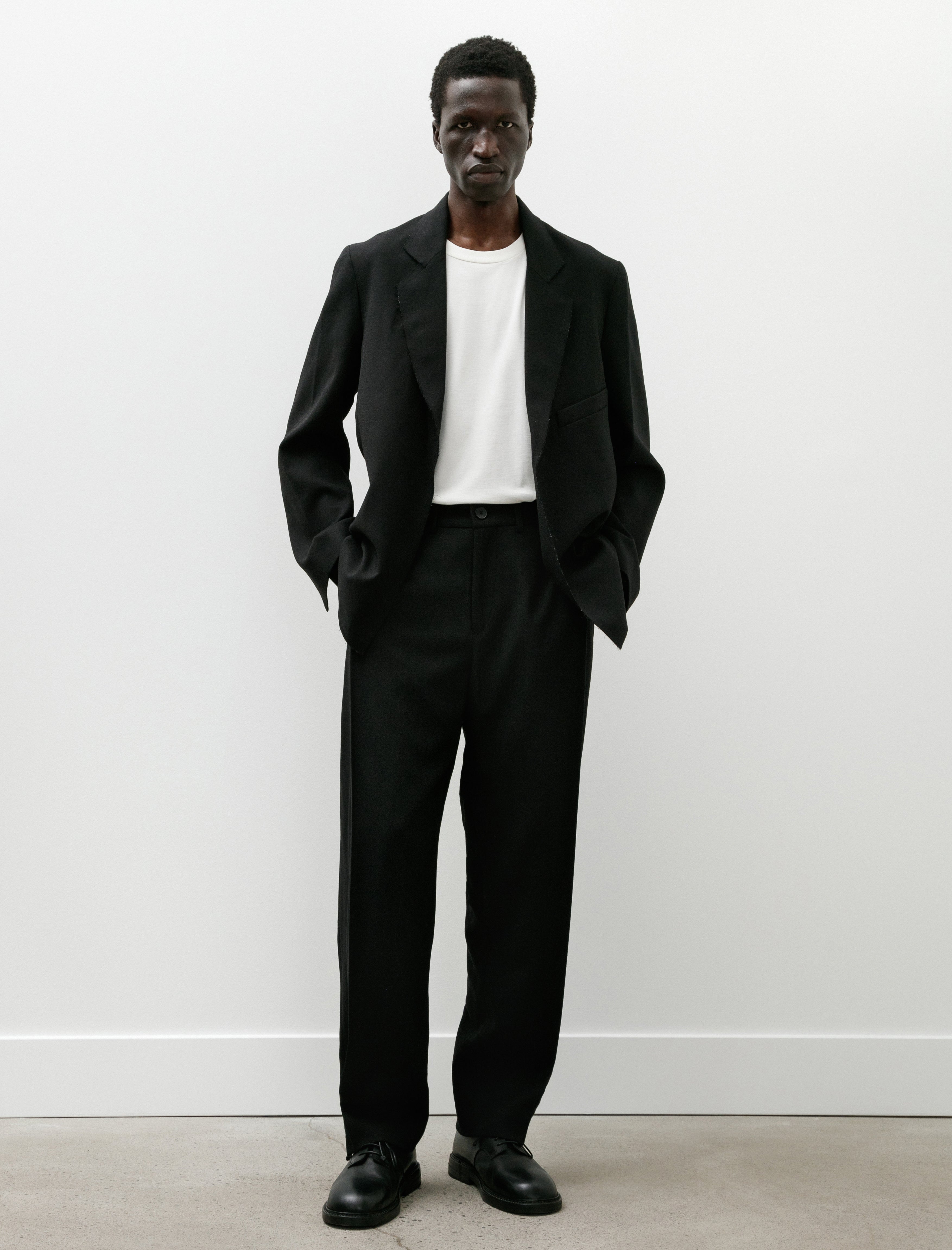 Lea Boberg LB-3-DP Trousers Wool Crepe Black