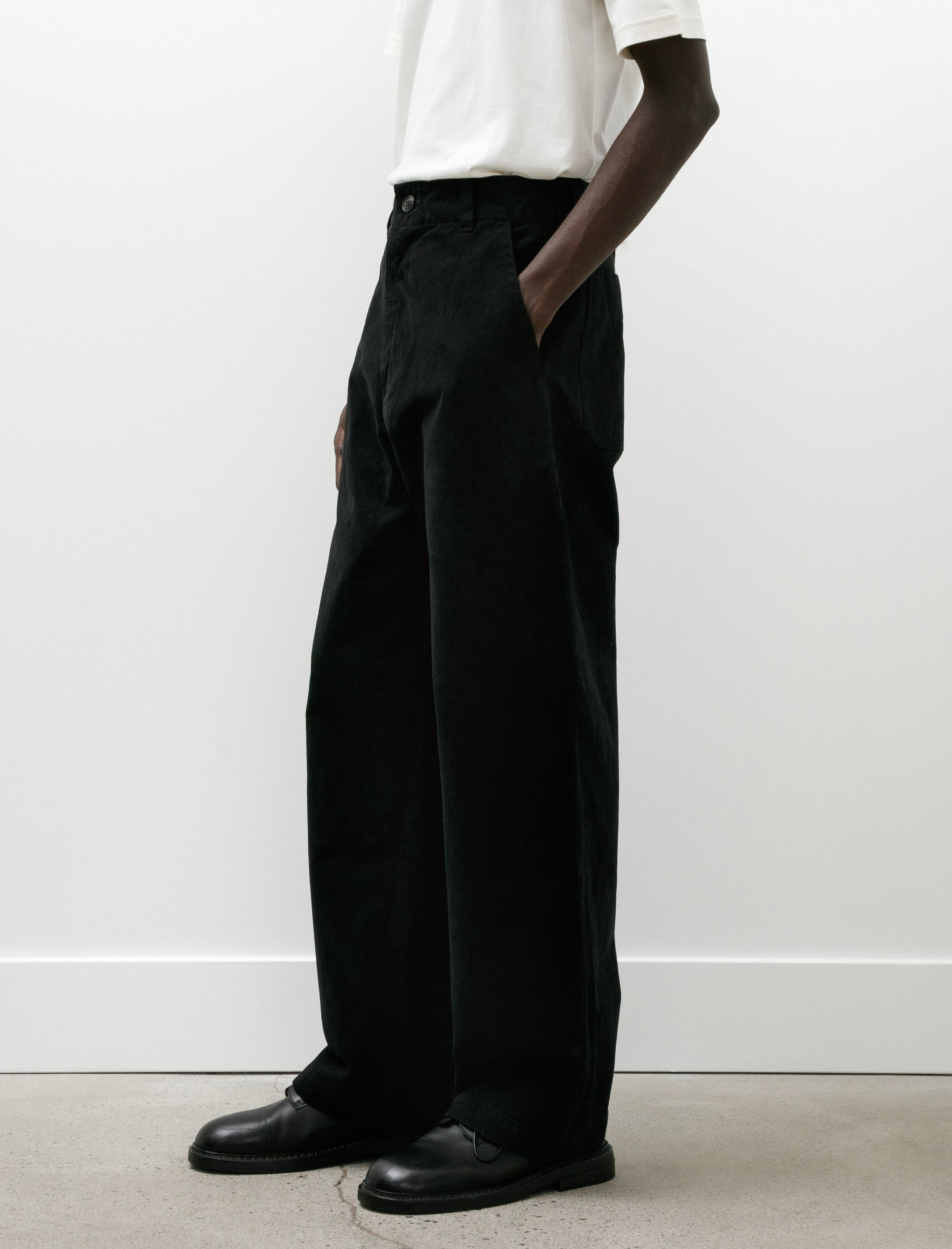 Arpenteur Lux Pants Garment Dyed Moleskin Black