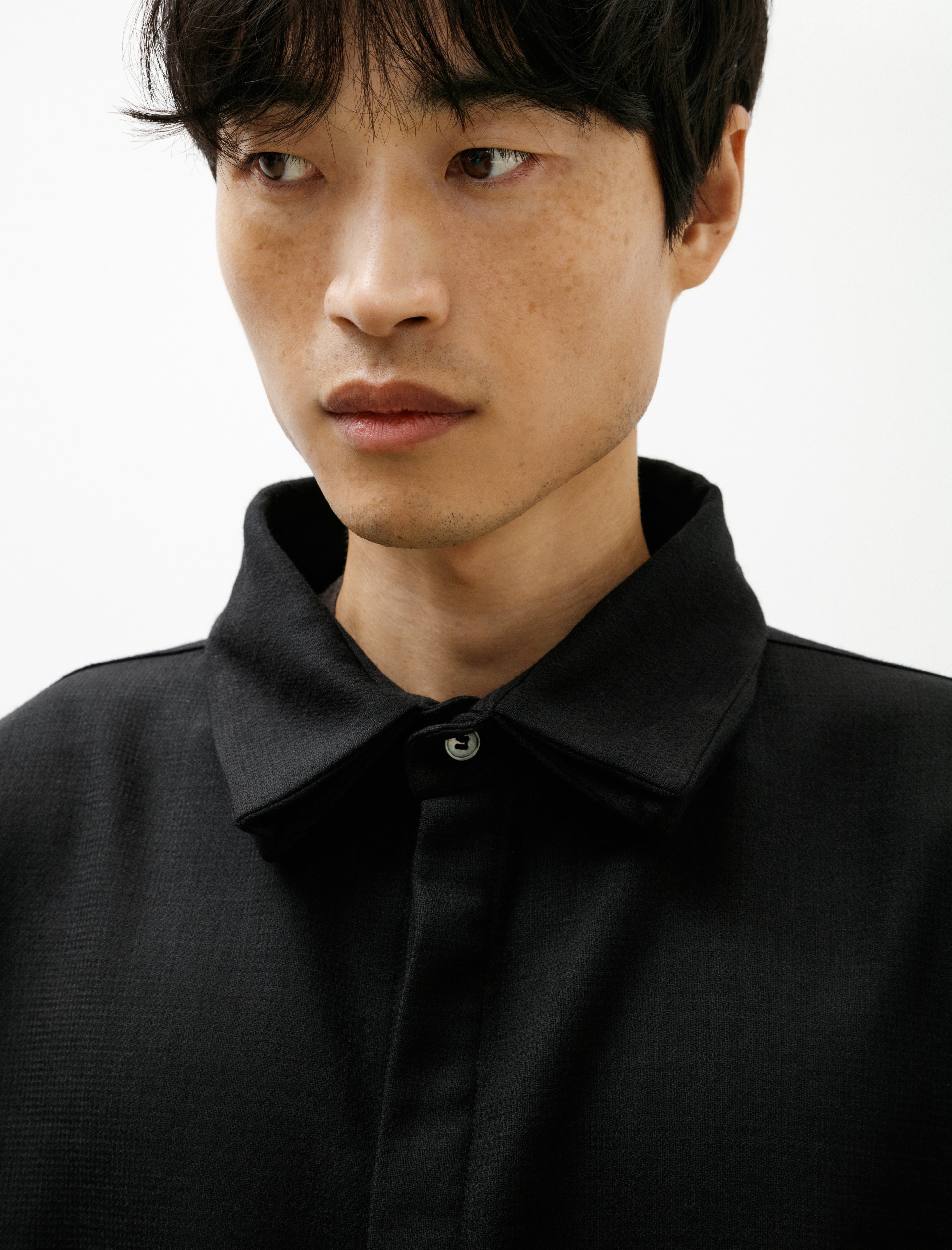 Lea Boberg LB-25BB-SC-FF Shirt Double Wool Crepe Black