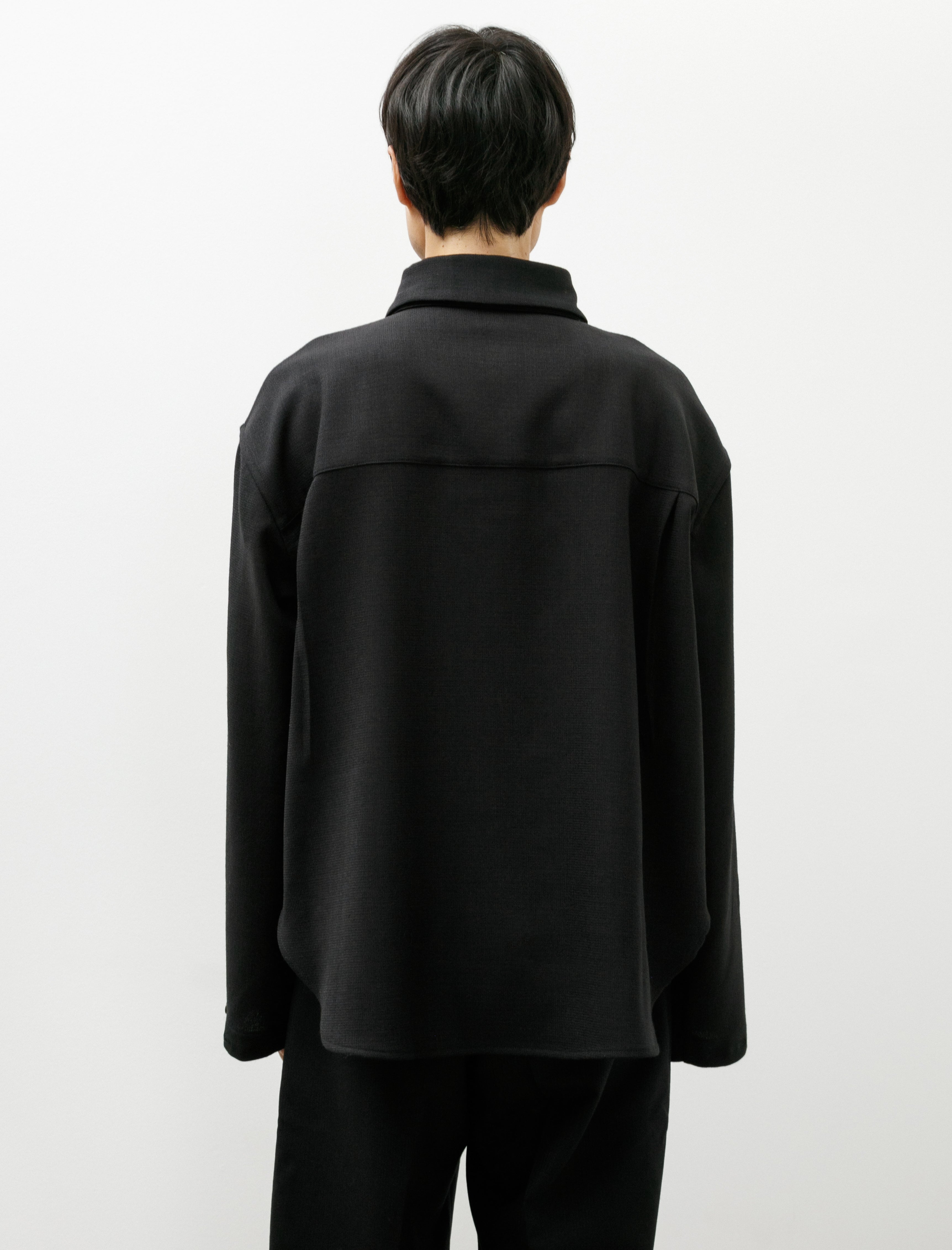 Lea Boberg LB-25BB-SC-FF Shirt Double Wool Crepe Black