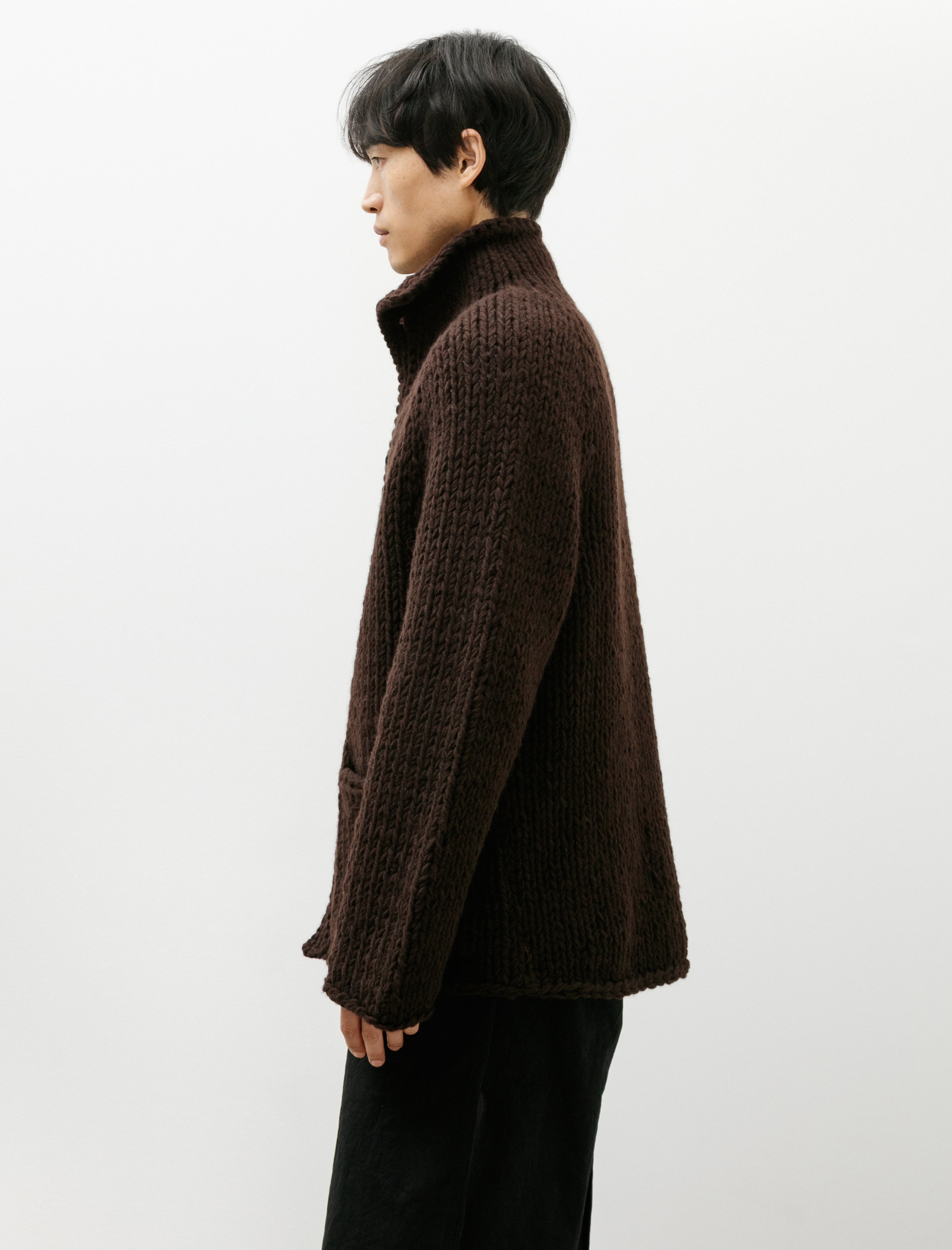 Casey Casey Camille Cardigan Chunky Ebony