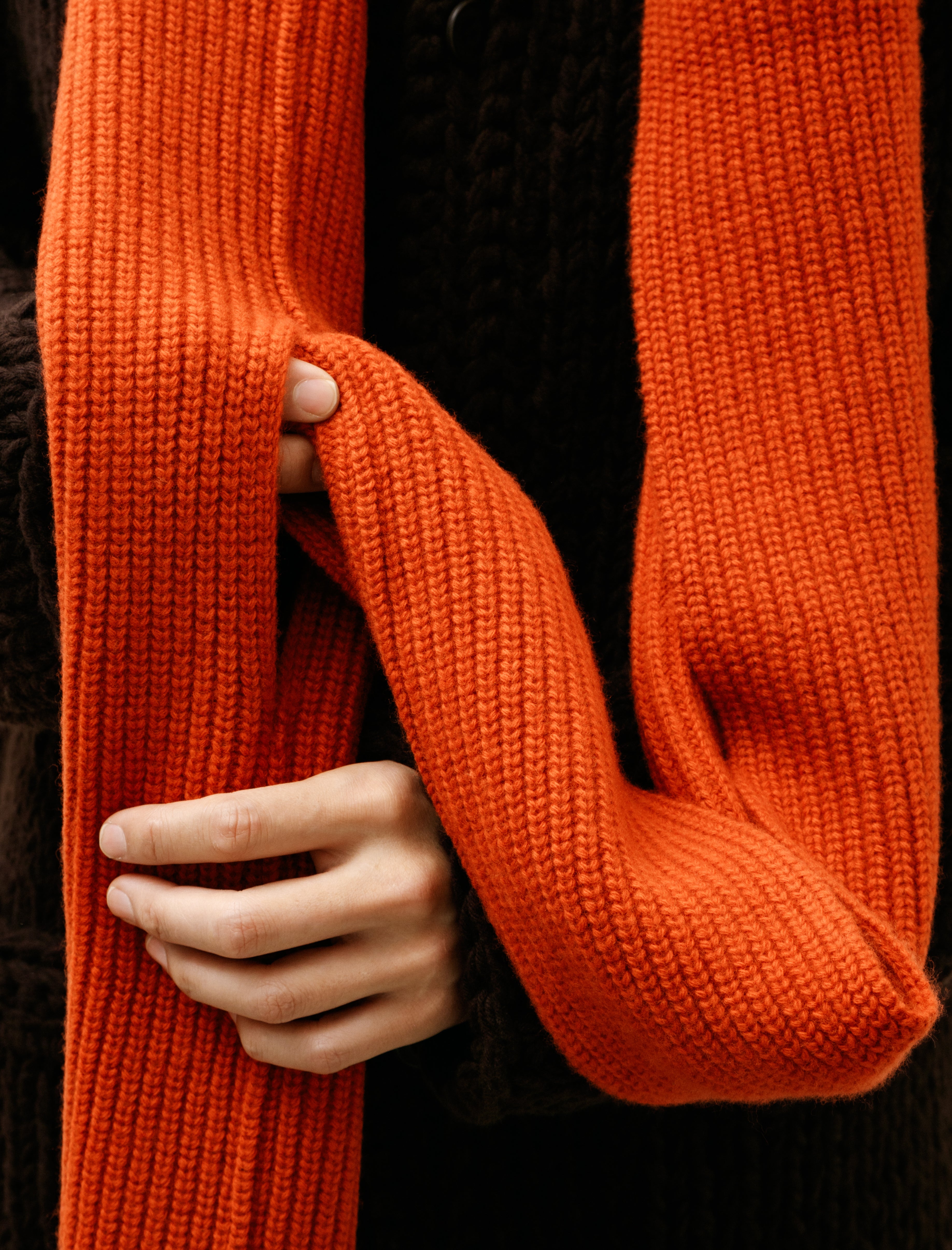 Casey Casey Panno Scarf Wooly Tabasco