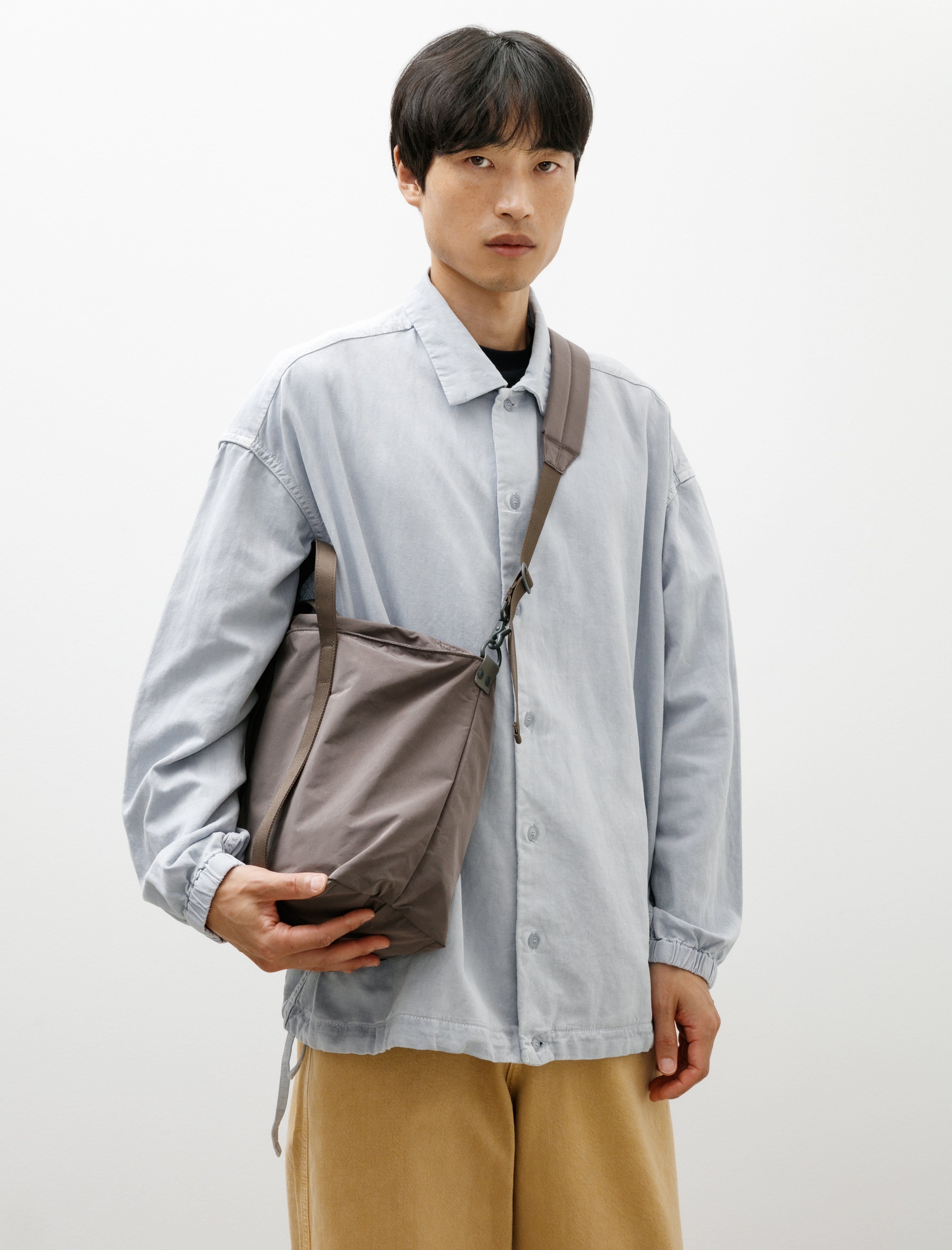 Amiacalva Gabardine 2 Way Shoulder Y Grey