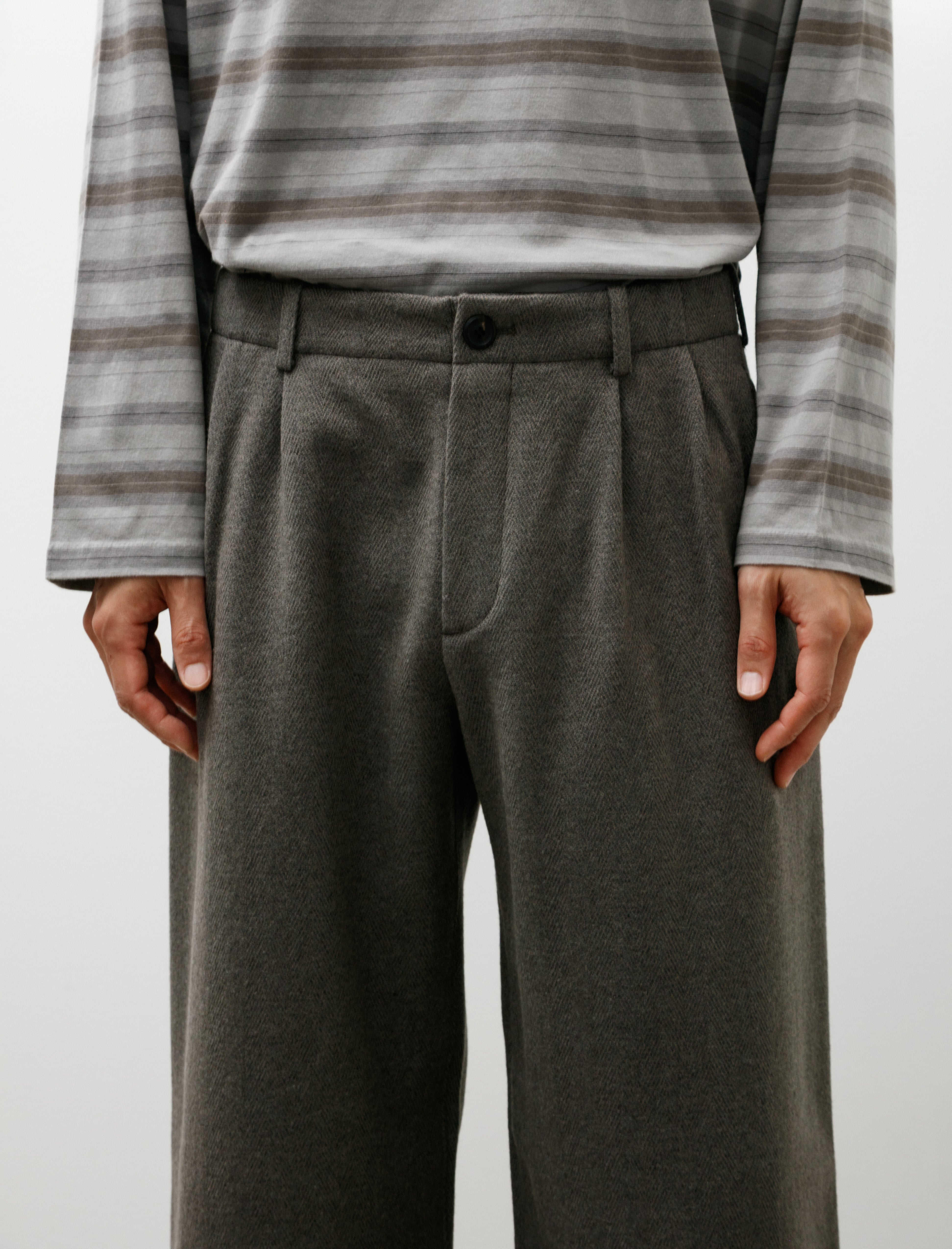 Our Legacy Bridge Chino Night Pine Fishbone Bound Wool