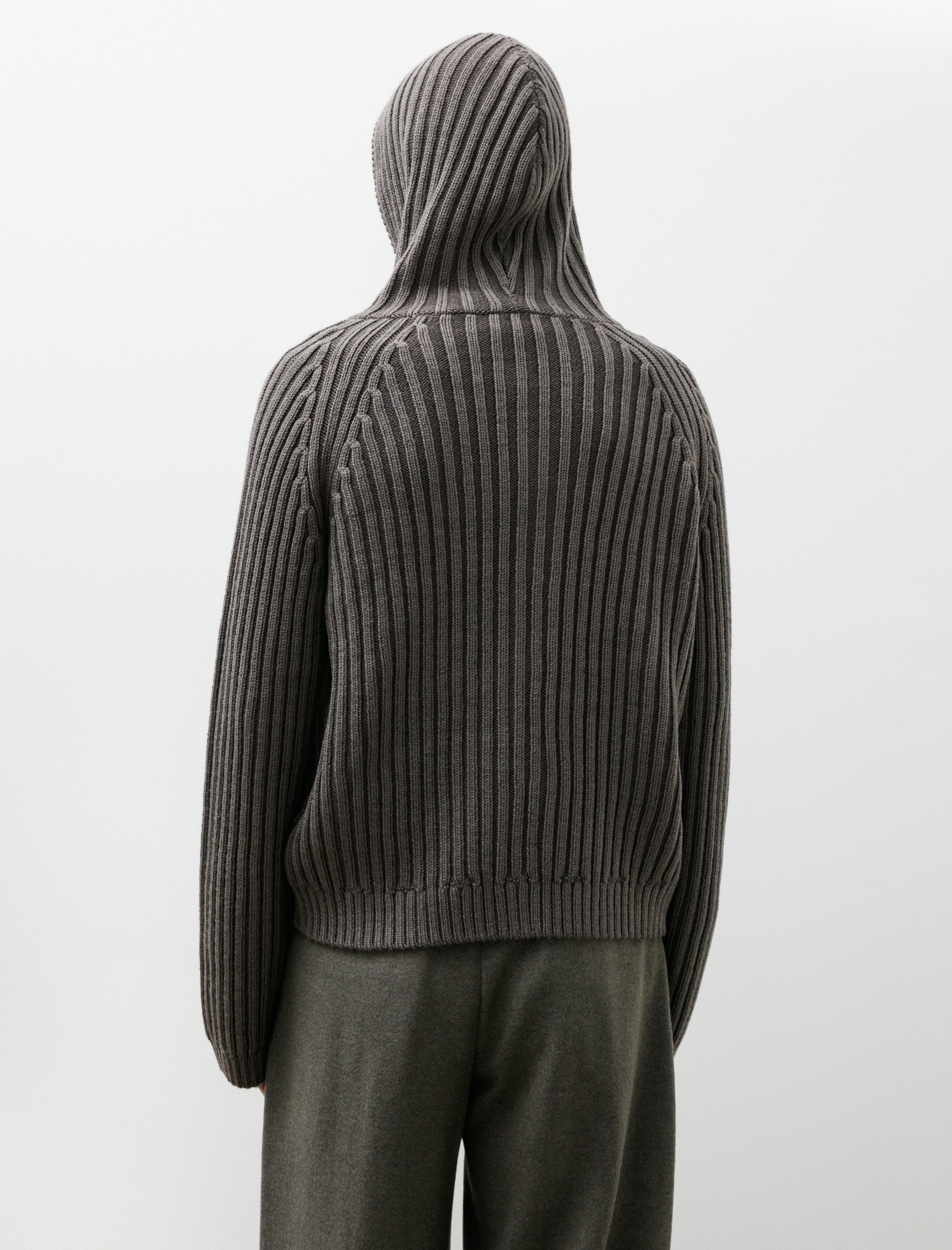 Our Legacy Level Hood Sage Stripe Dry Merino Wool