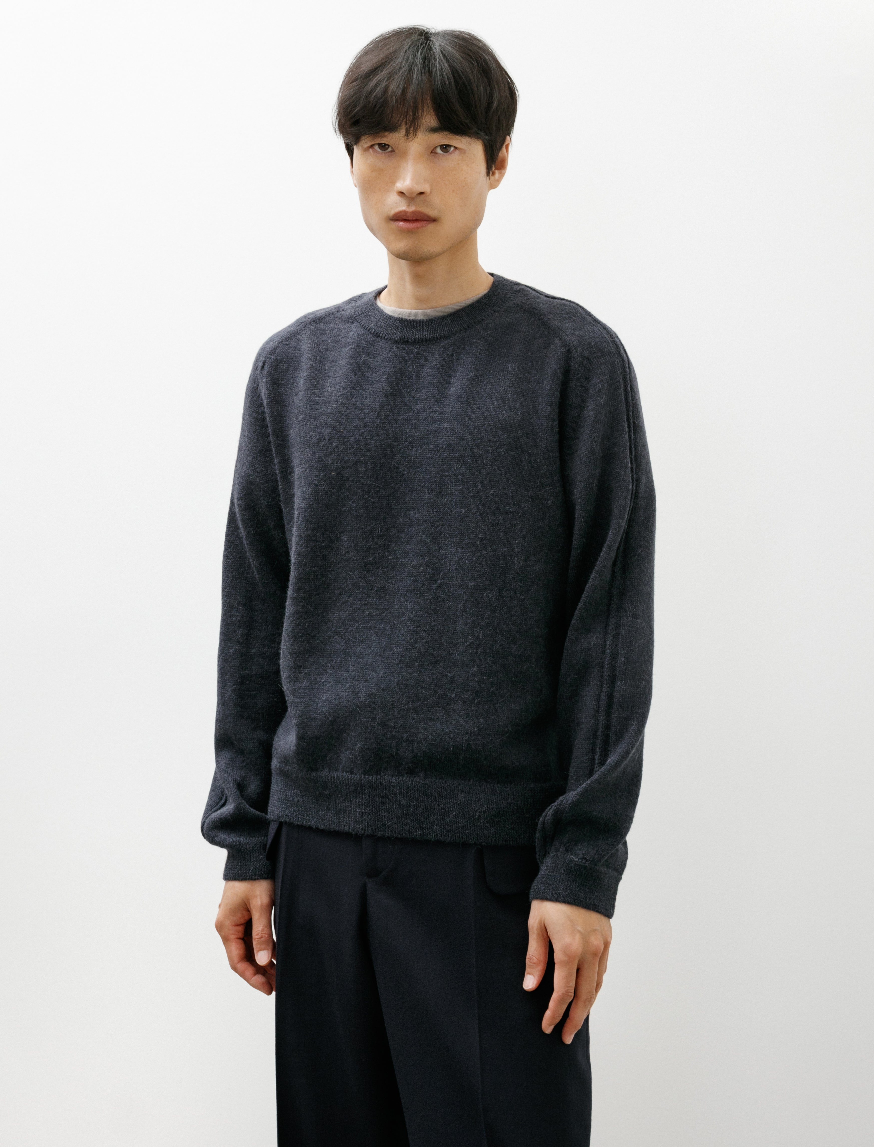 Our Legacy True Roundneck Charcoal Snug Alpaca Wool