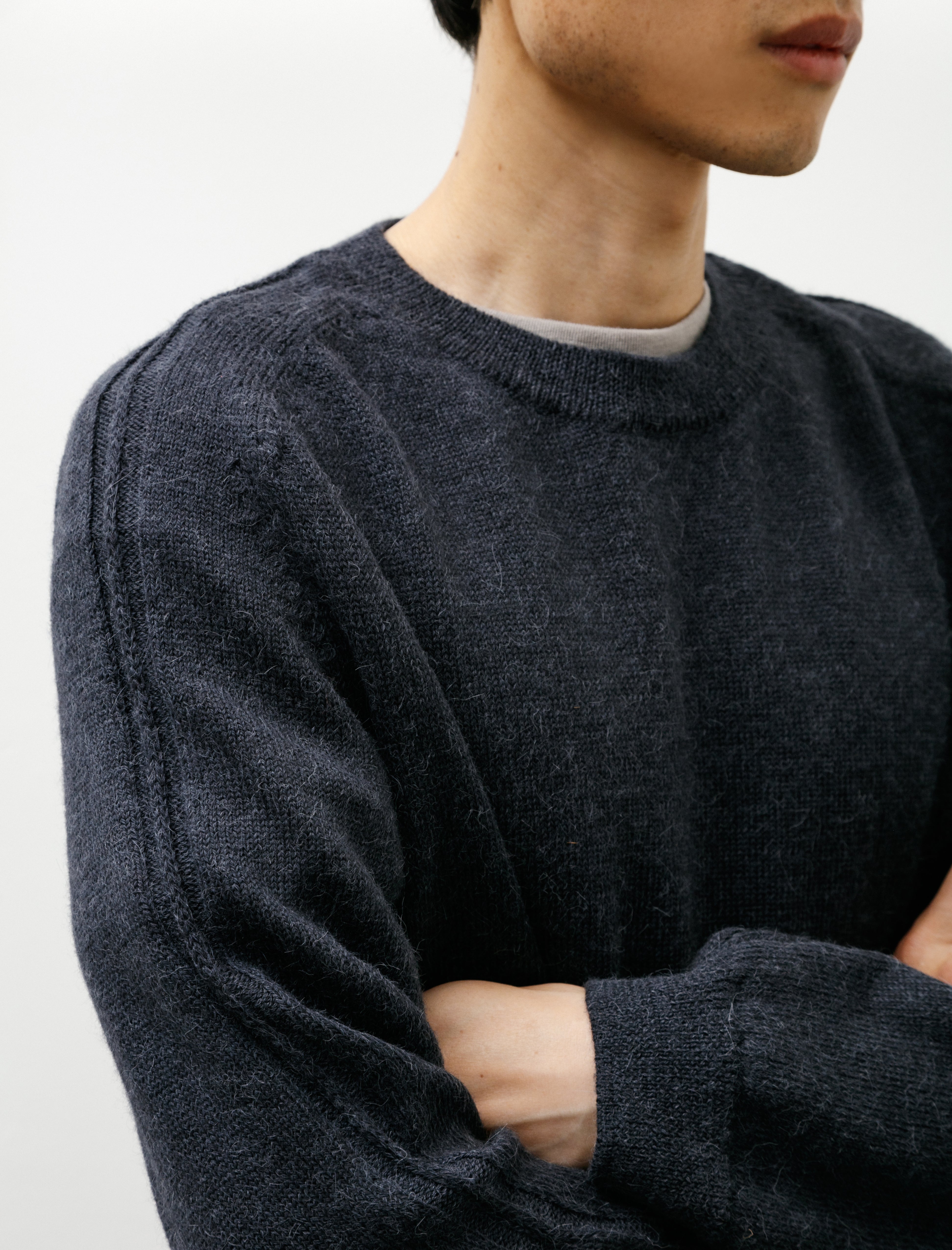 Our Legacy True Roundneck Charcoal Snug Alpaca Wool