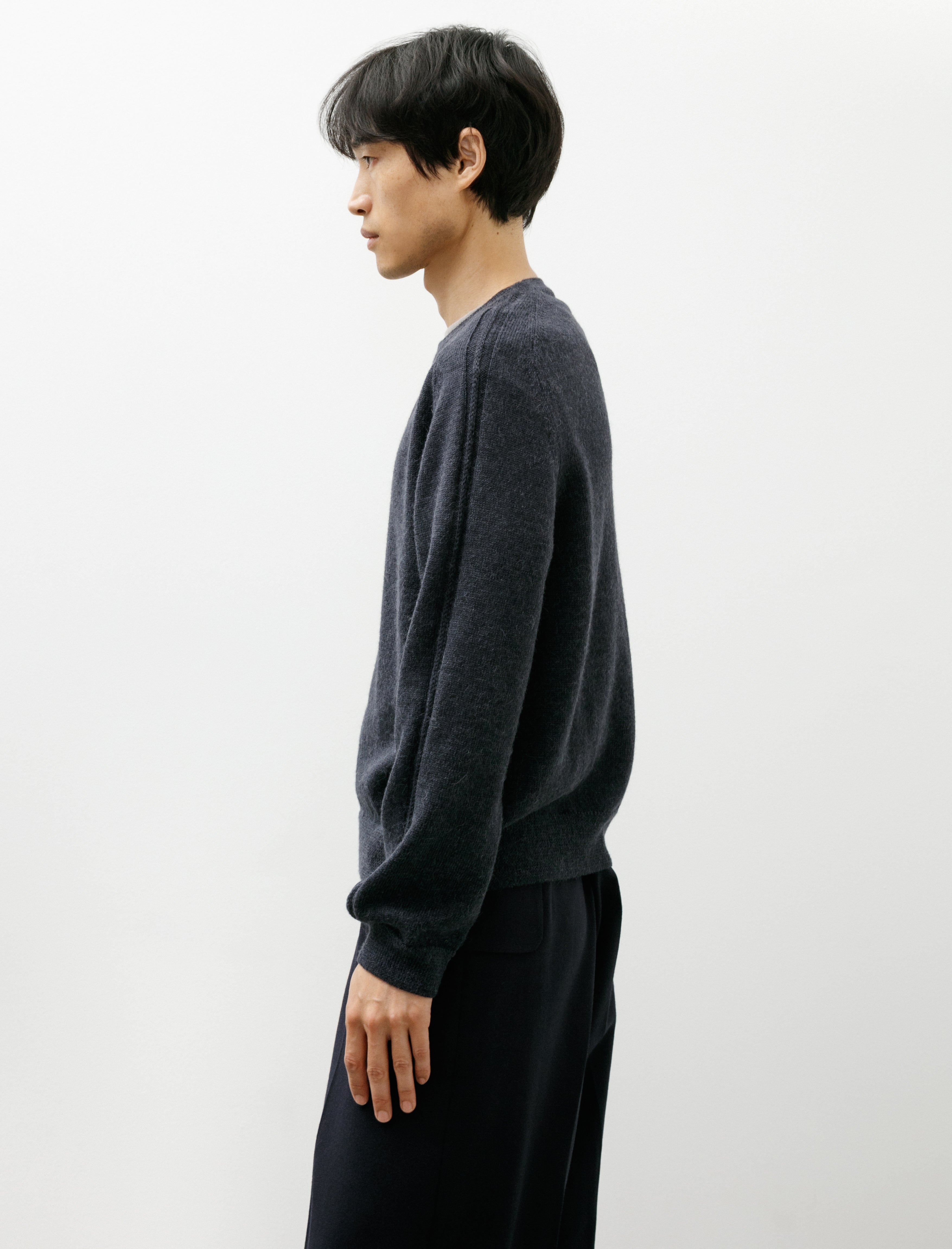 Our Legacy True Roundneck Charcoal Snug Alpaca Wool