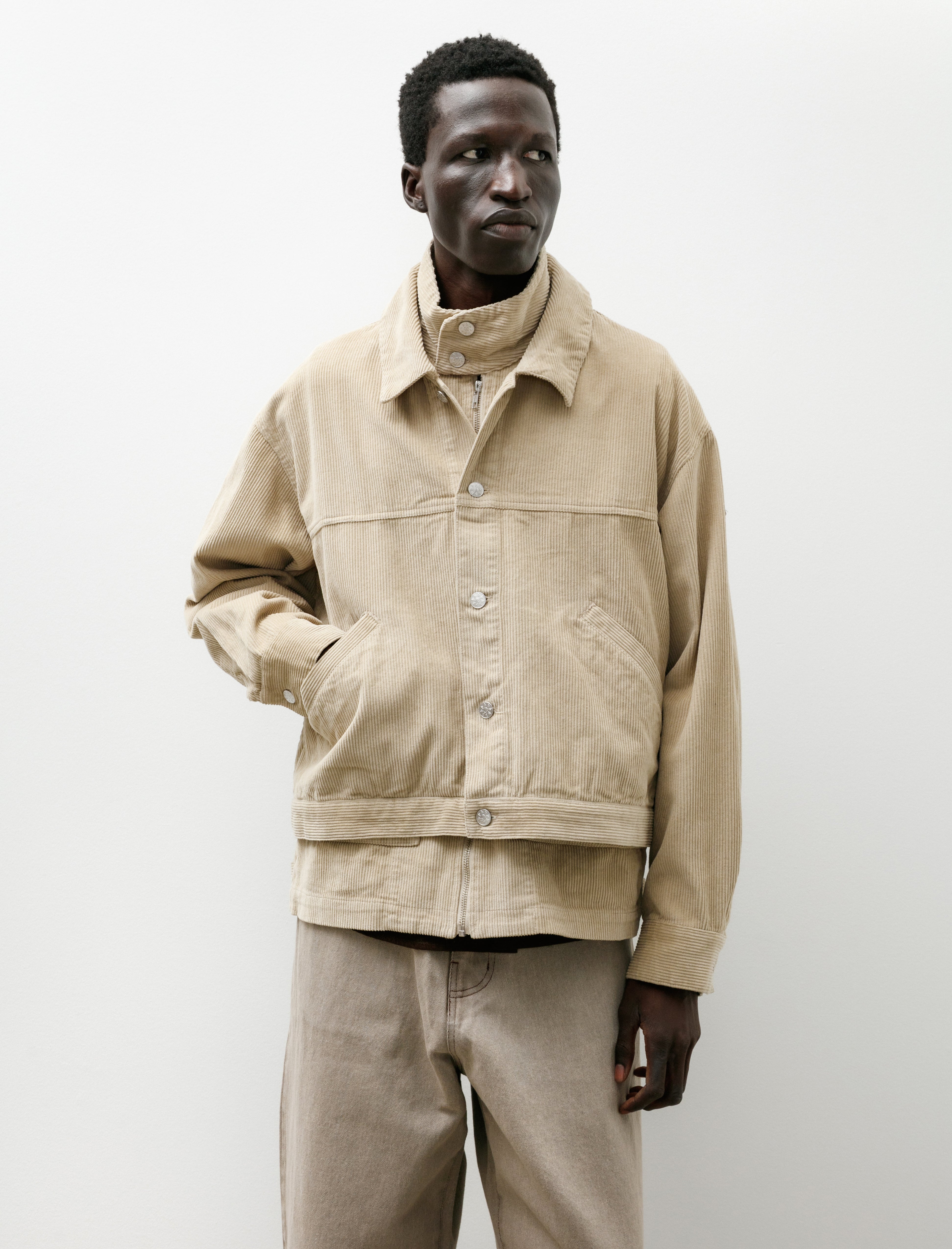 Phingerin Double Cord Jacket Beige