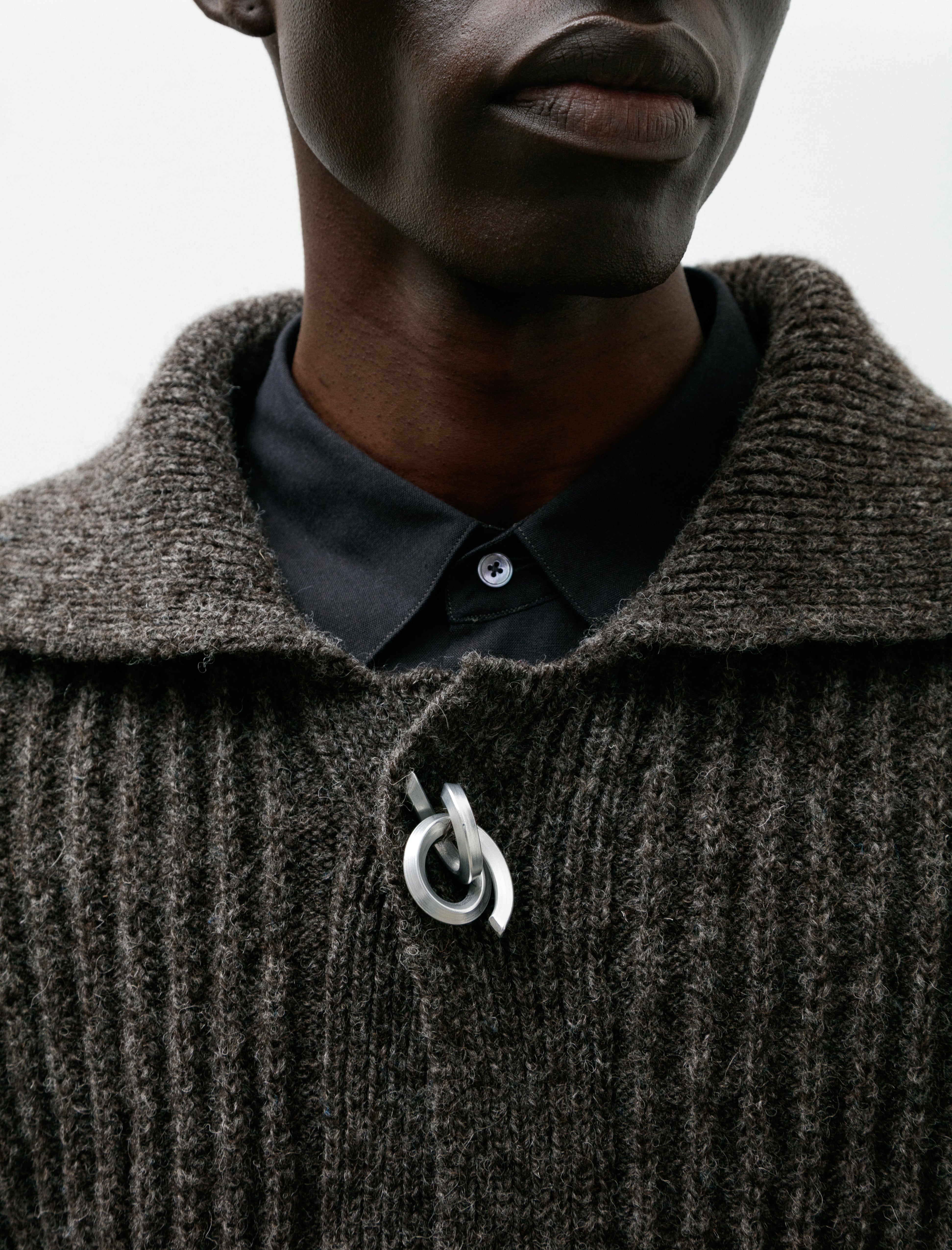 Cecile Tulkens Bomber Cardigan Long Dark Brown