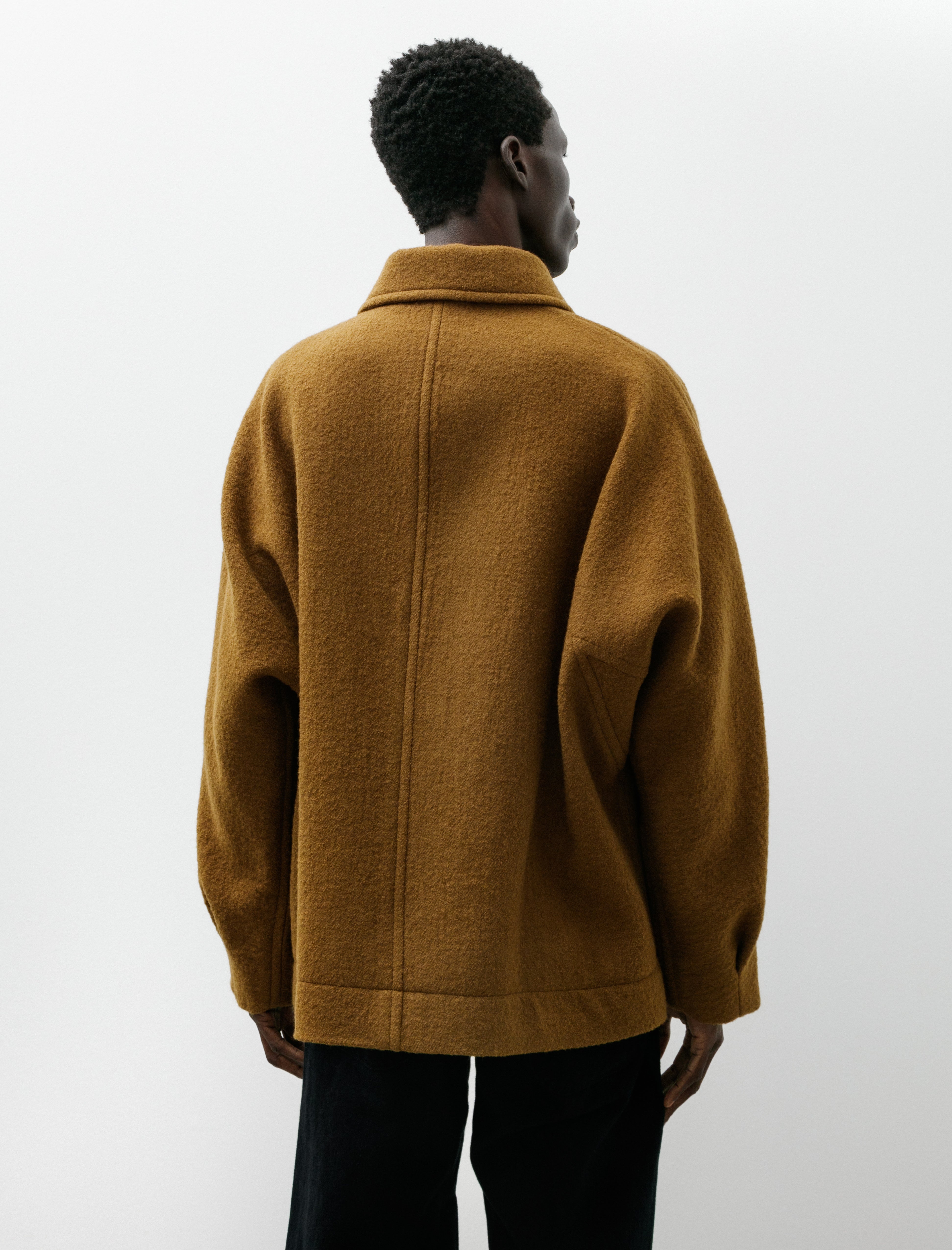 Issey Miyake Fuller Jacket Wool Dark Beige