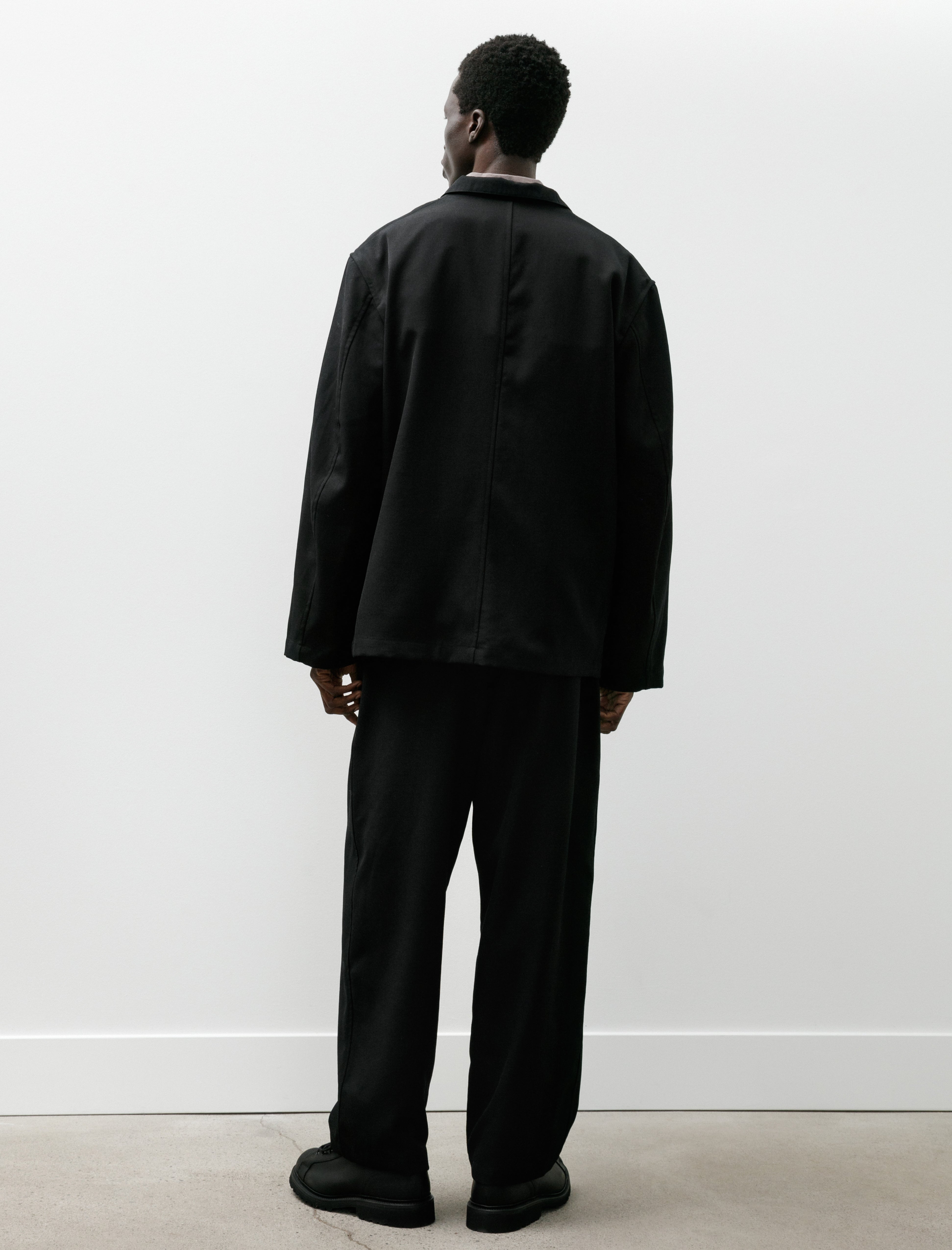 James Coward Carry On Pant Wool Gabardine Black