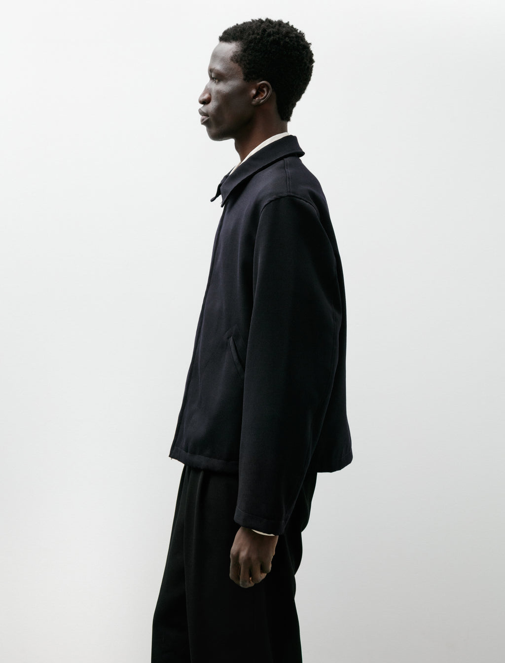 James Coward Site Jacket Wool Gabardine Dark Navy – Neighbour